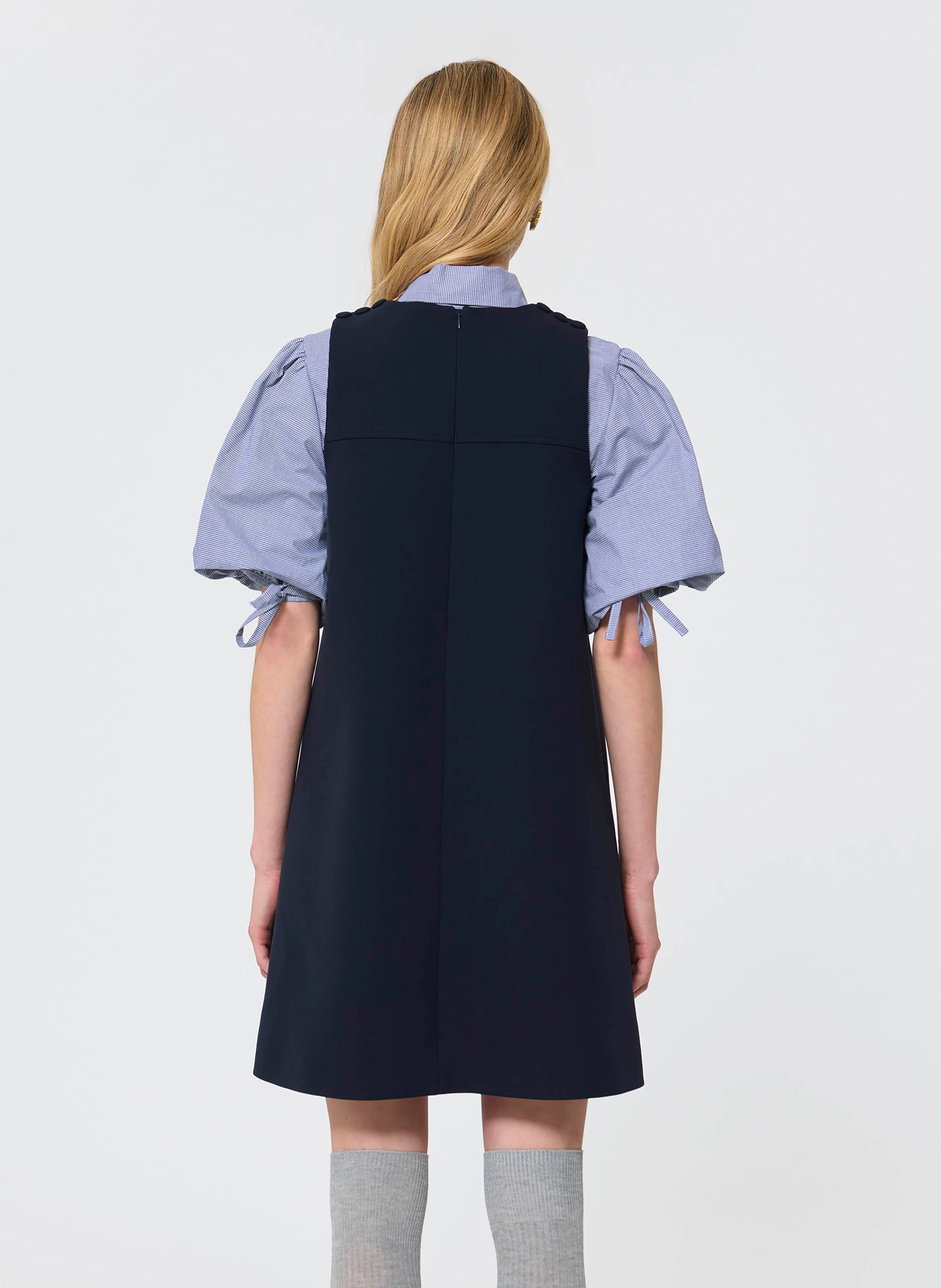 Robe courte col rond TARA JARMON Bleu