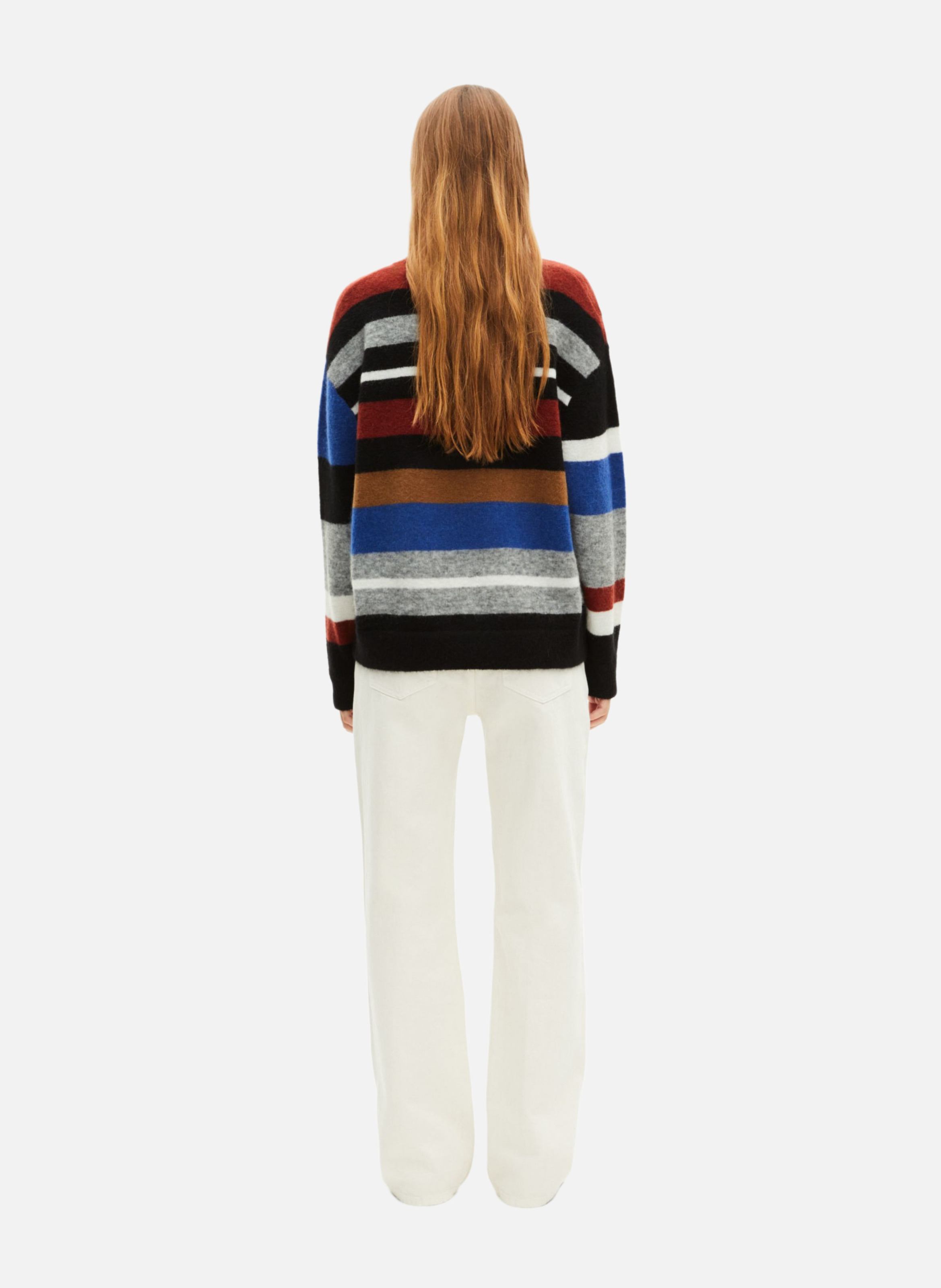 Striped mixed wool sweater THE KOOPLES Multicolored