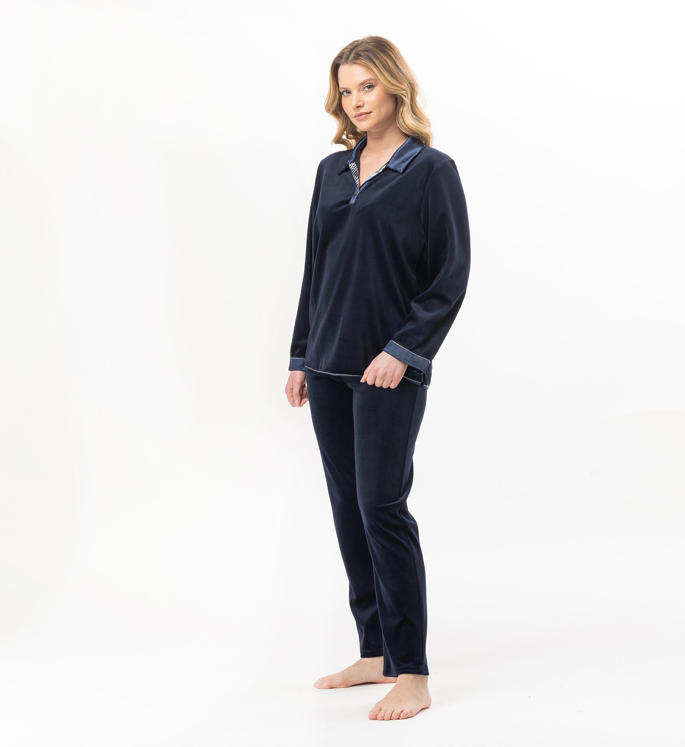 Velour pajamas LE CHAT Blue