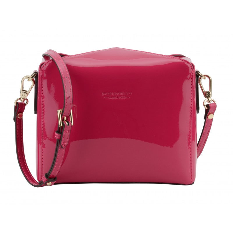 Shoulder bag - synthetic and leather POURCHET Pink