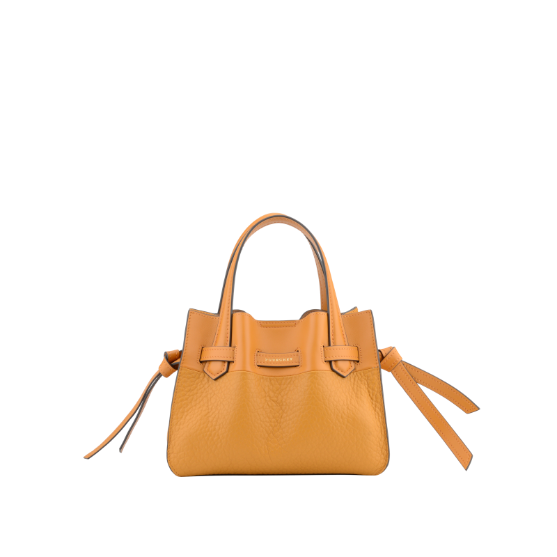 Handbag - cowhide leather POURCHET Red