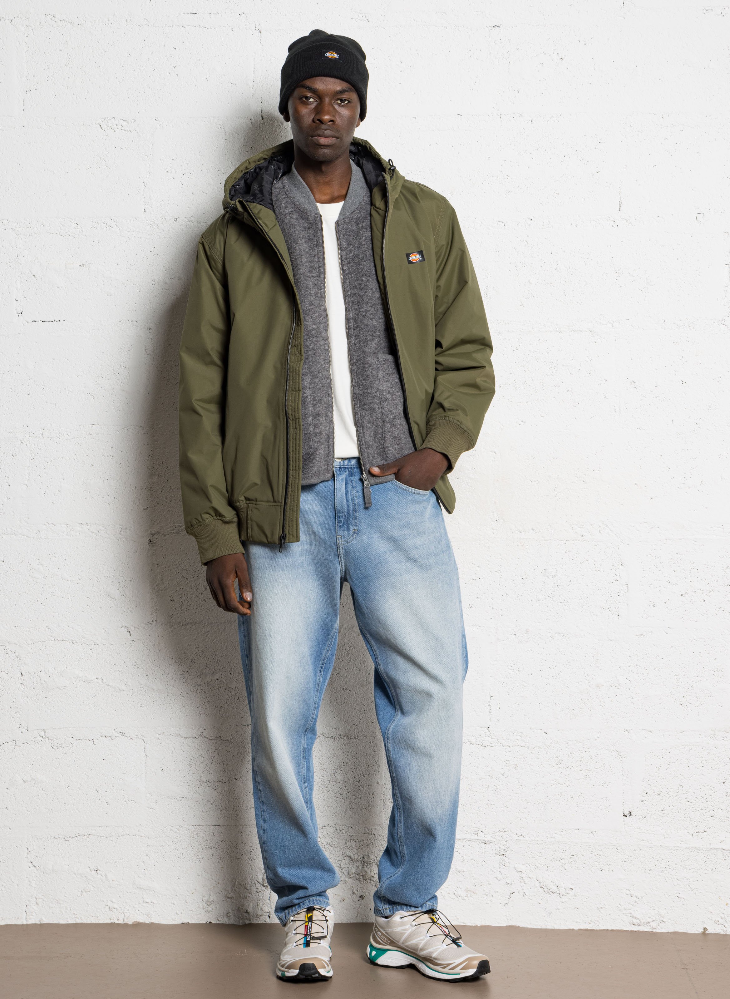 Jasje met opstaande kraag DICKIES Kaki