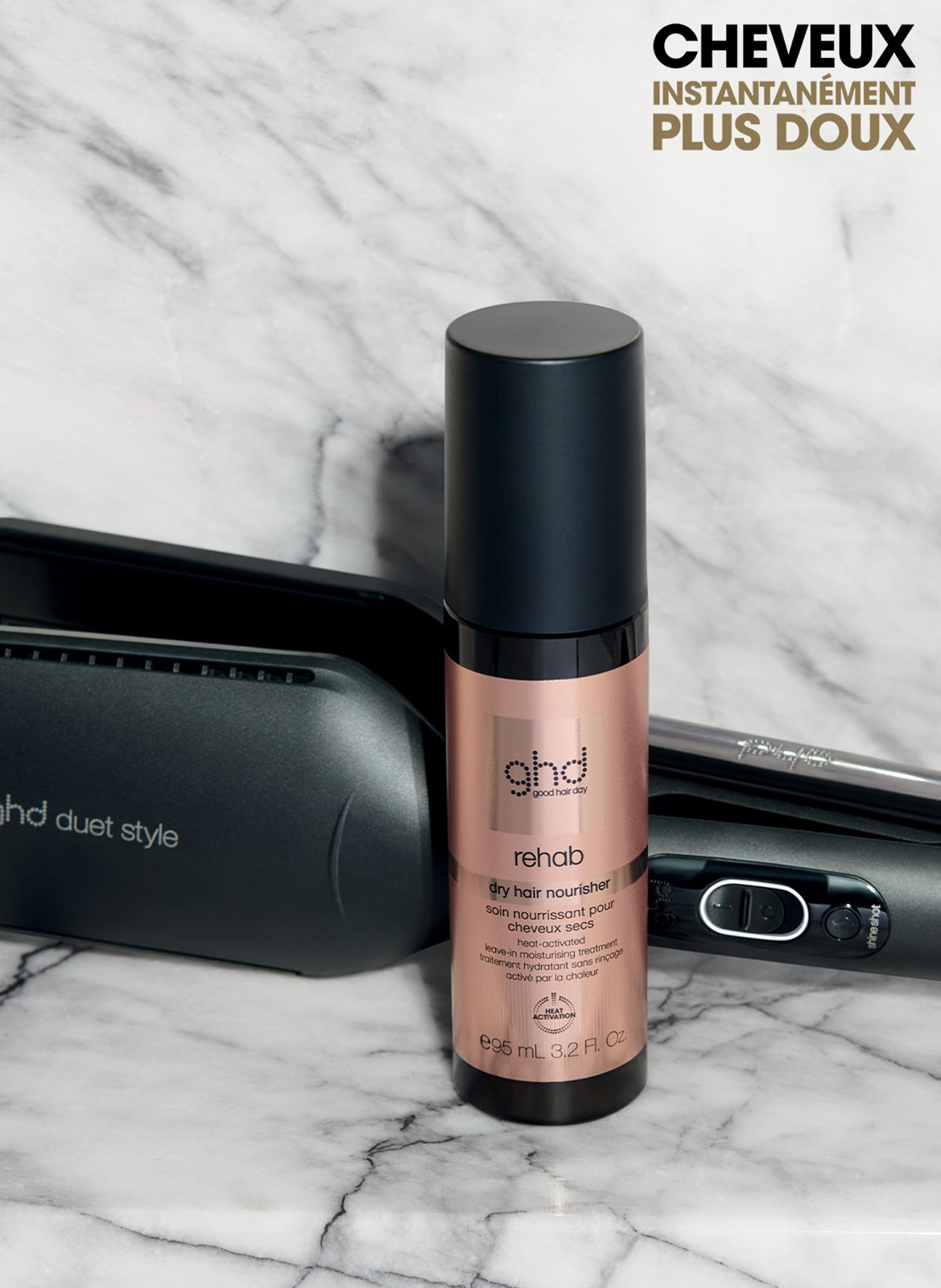 GHD REHAB - NOURISHING TREATMENT FOR DRY HAIR GHD Noir