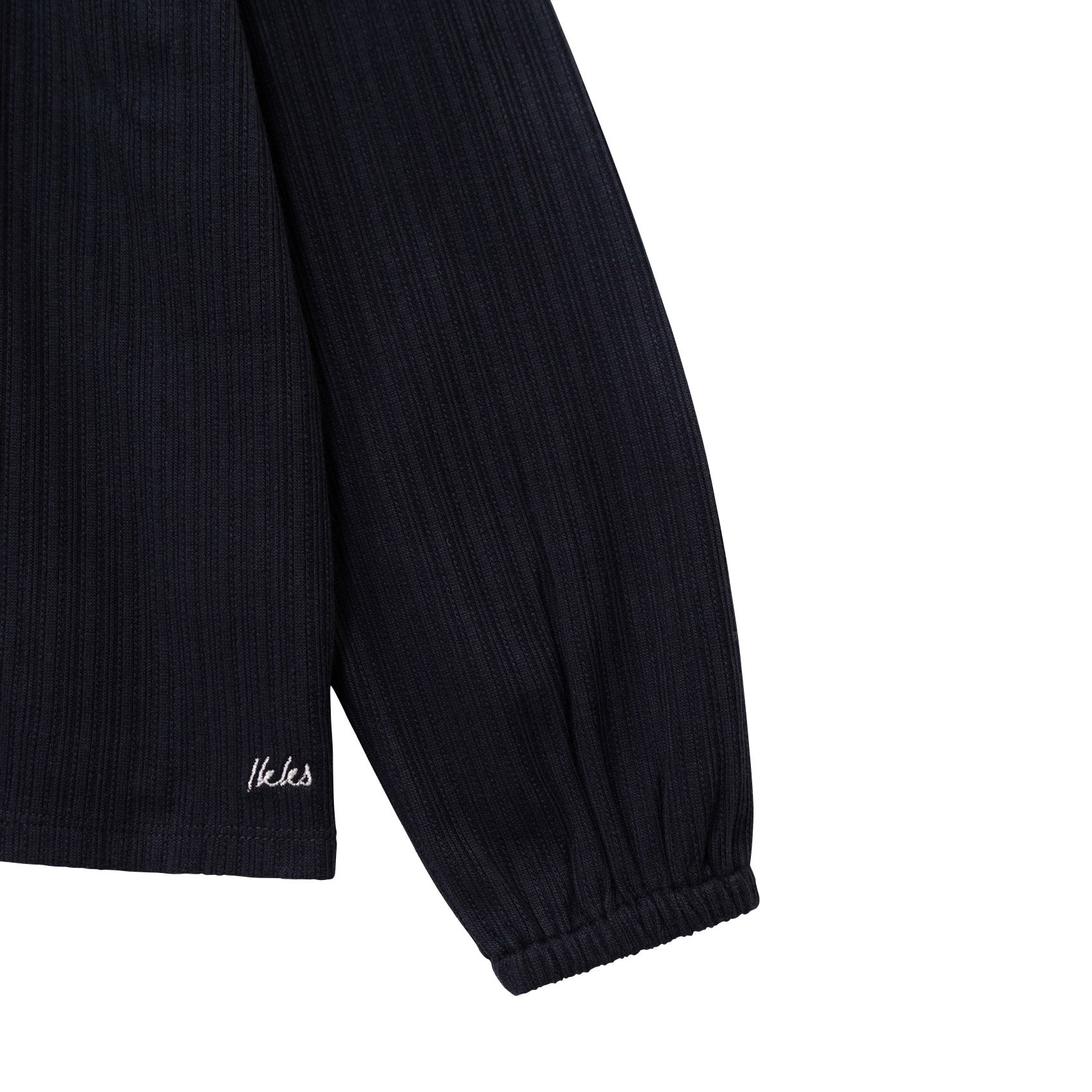 Peter Pan collar t-shirt in blended cotton IKKS JUNIOR Black