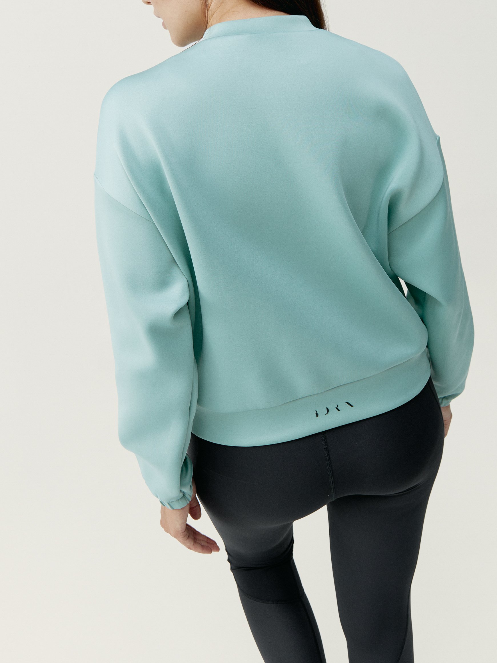 Zip-up performance athleisure sports jacket BORN LIVING YOGA Green