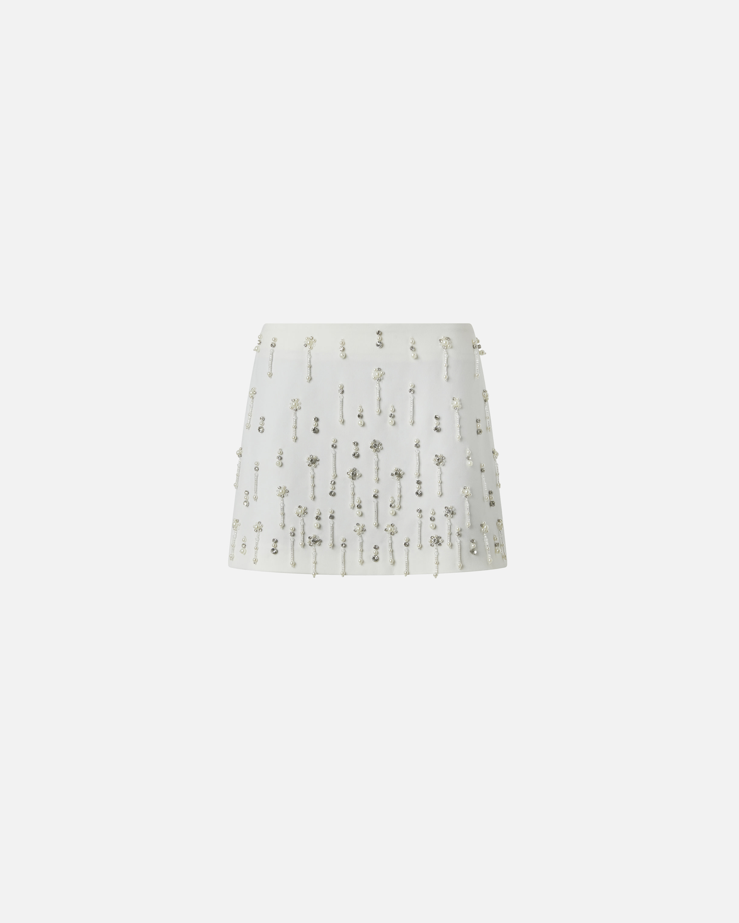 Mini skirt with crystals and pearls PINKO