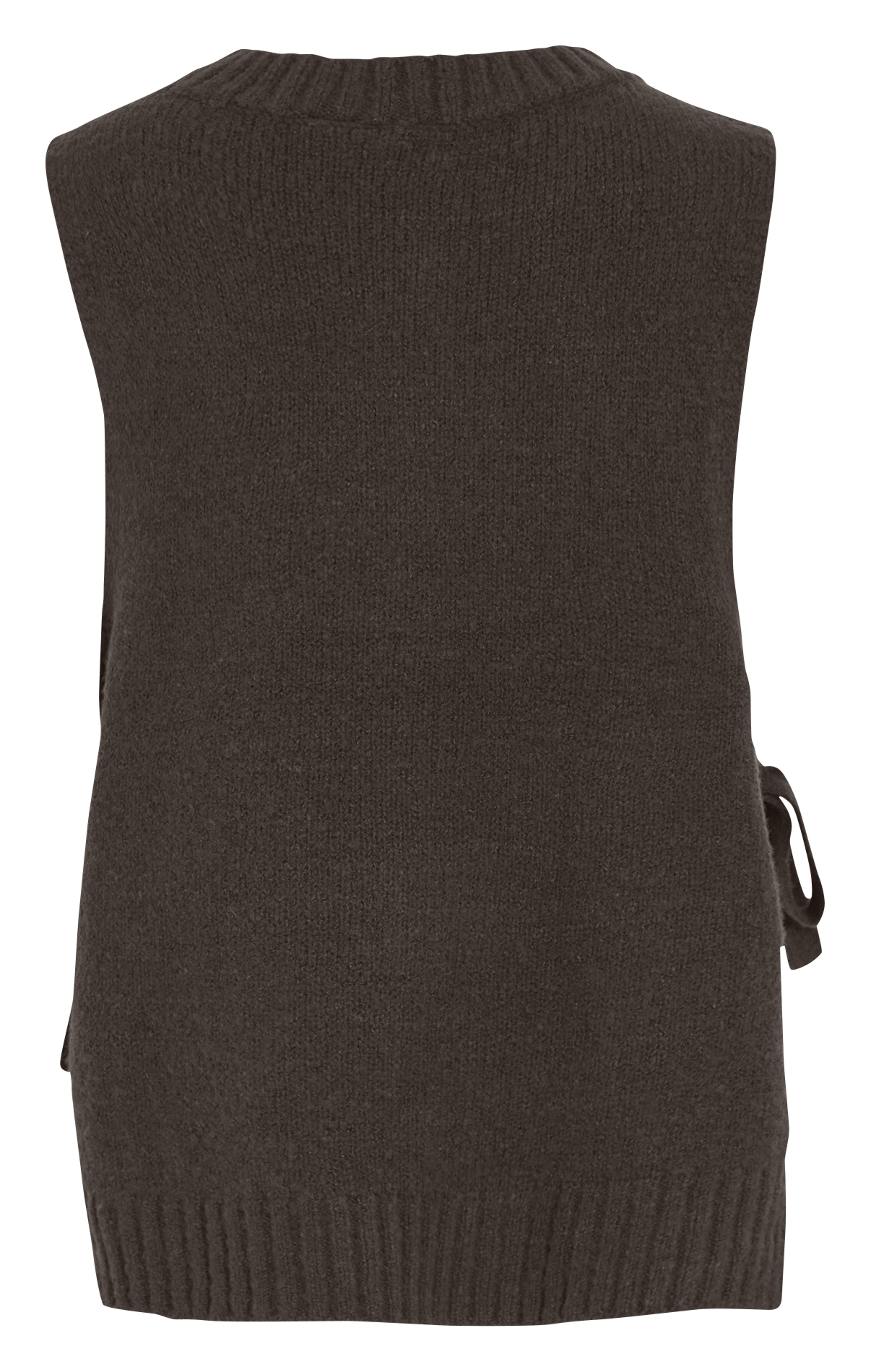 Pull col rond VILA Marron