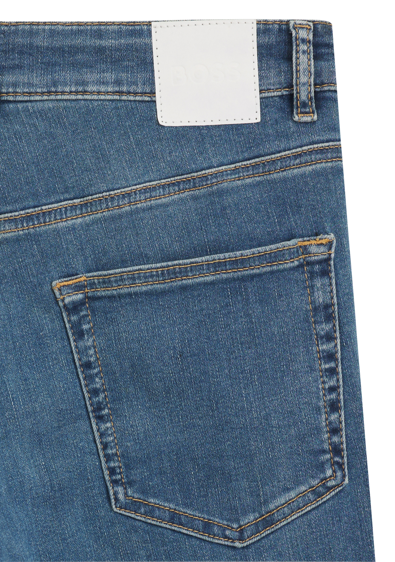 Jean slim en coton mélangé BOSS Bleu