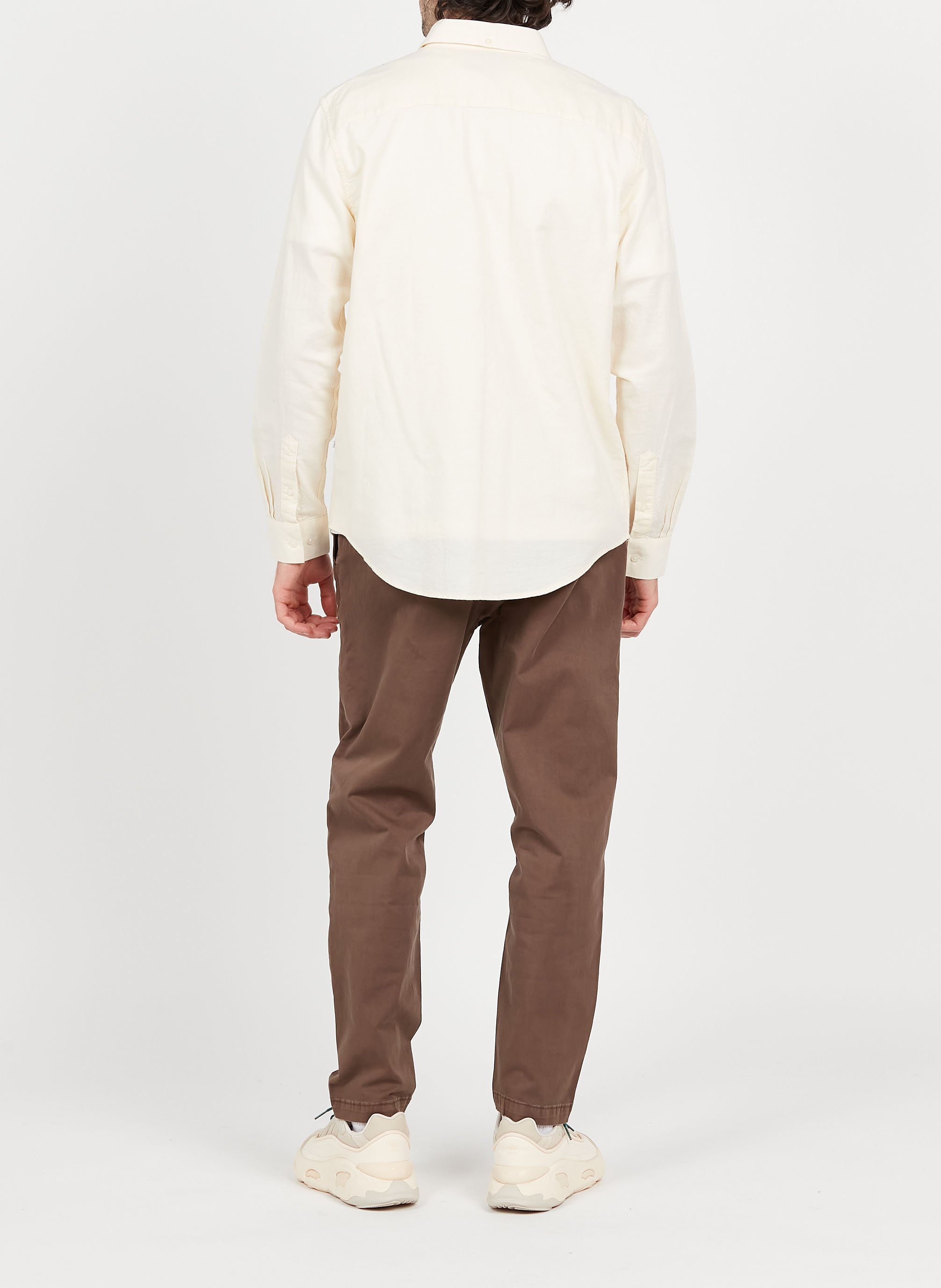 Straight-leg cotton-blend pants MINIMUM Brown