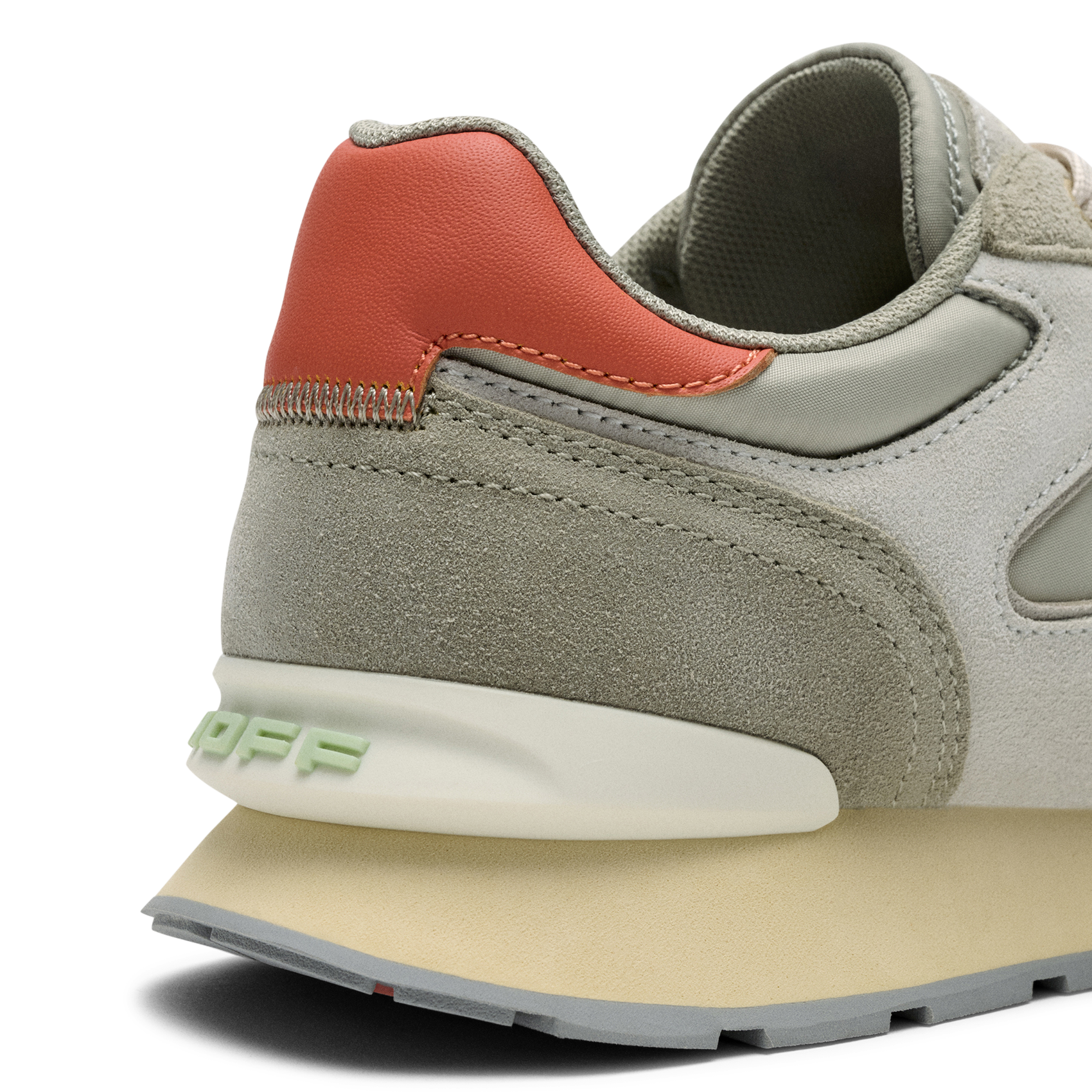 Niedrige Sneaker aus Leder-Mix HOFF Khaki