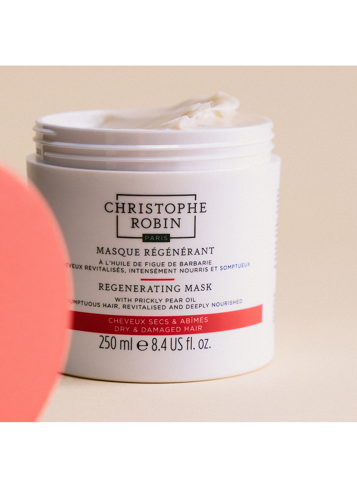 Regenererend masker met cactusvijgolie CHRISTOPHE ROBIN No color