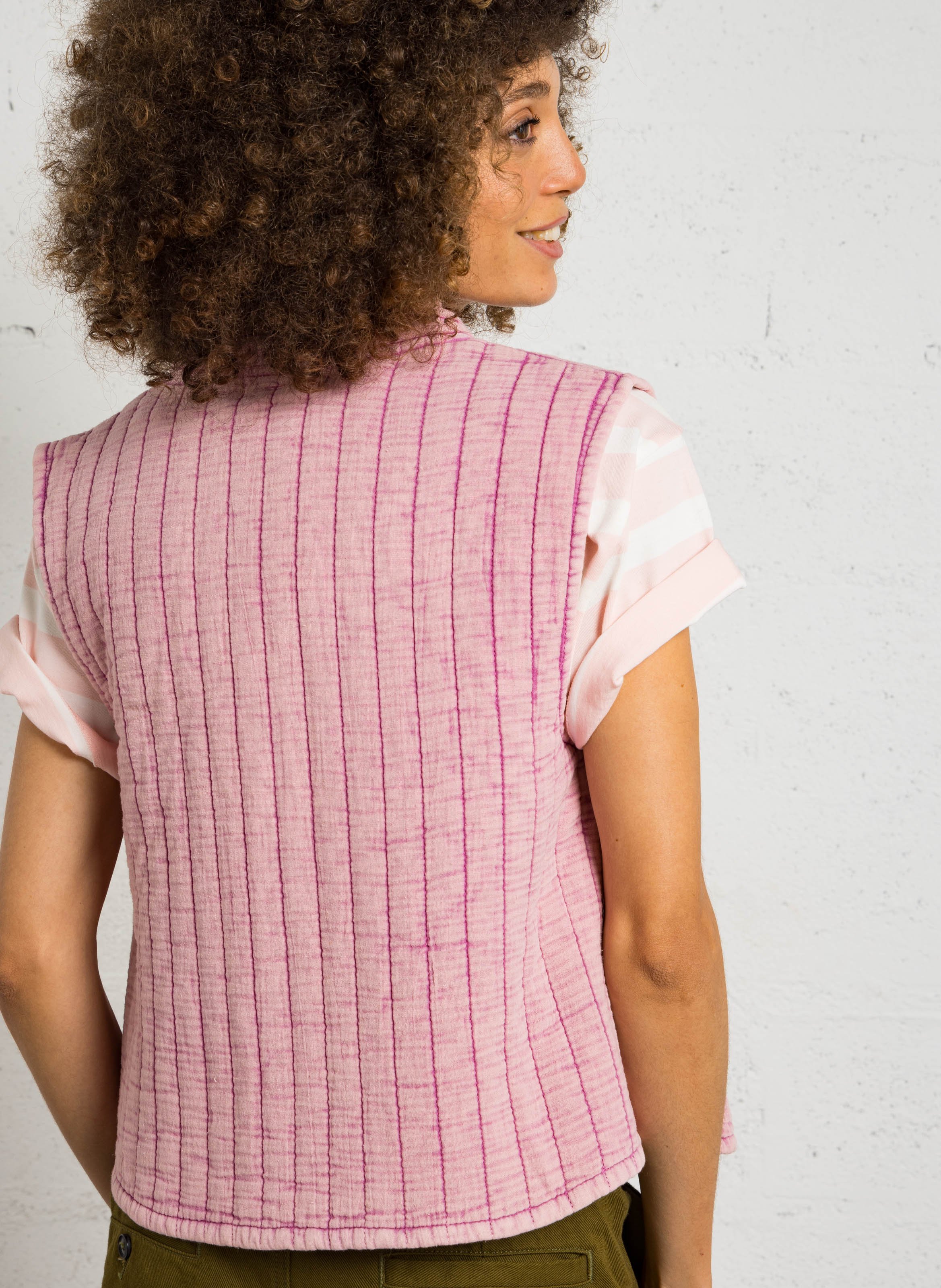 Recht, gewatteerd jasje LA PETITE ETOILE Roze