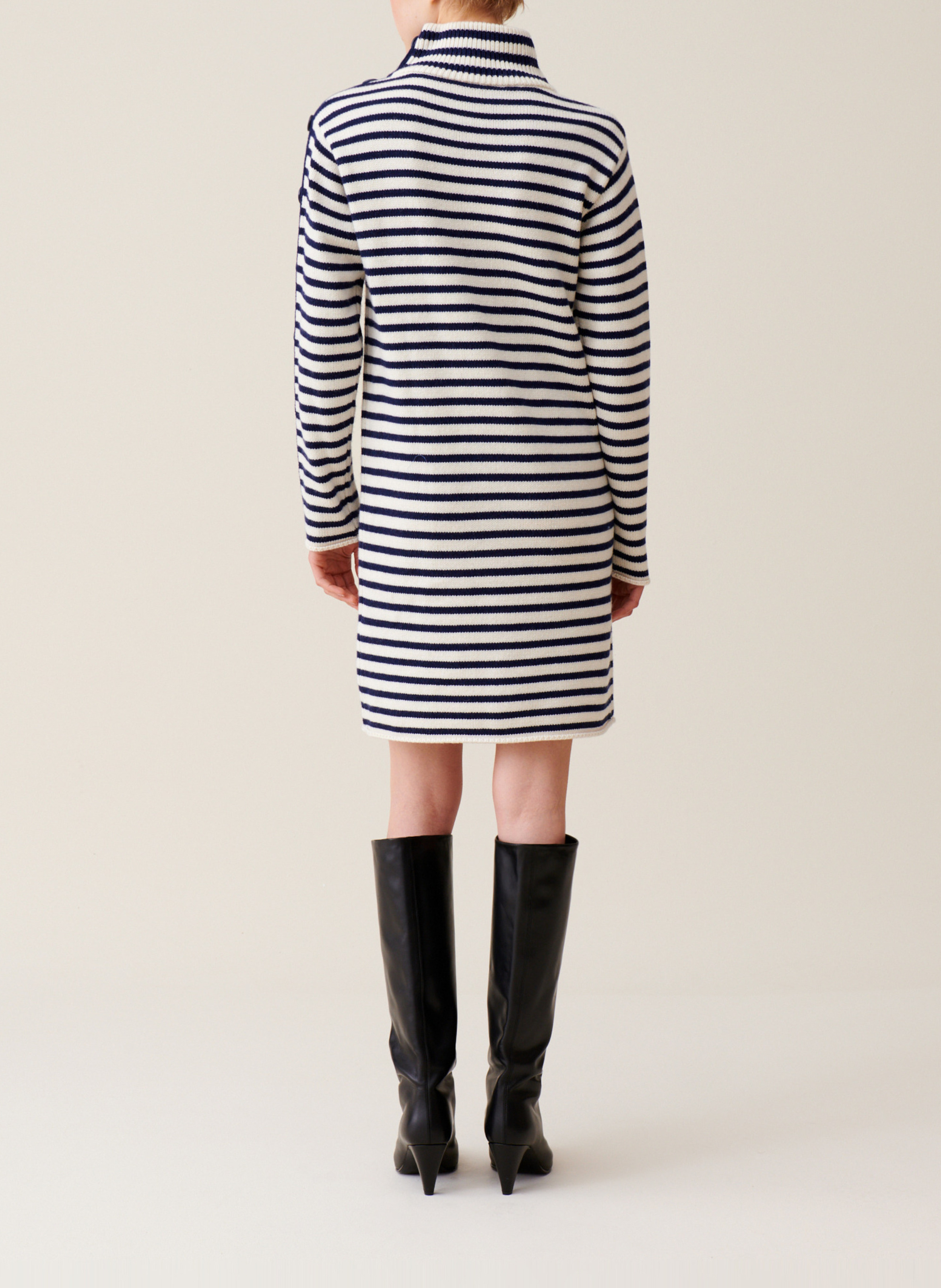 Robe marinière  en maille boutonnée CLAUDIE PIERLOT Multicolore