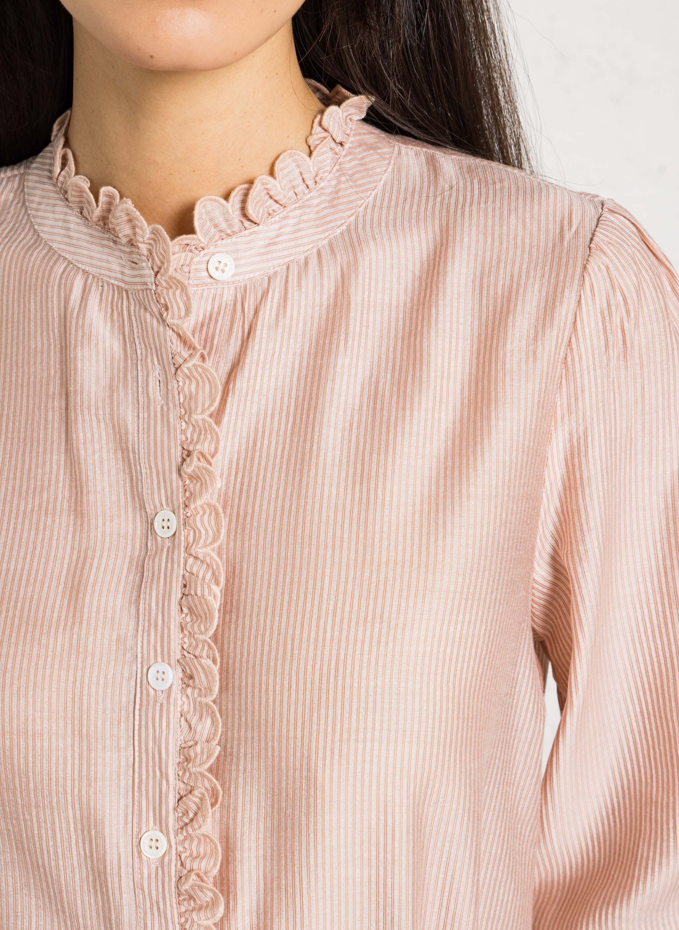 Blouse with mandarin collar LA PETITE ETOILE Pink