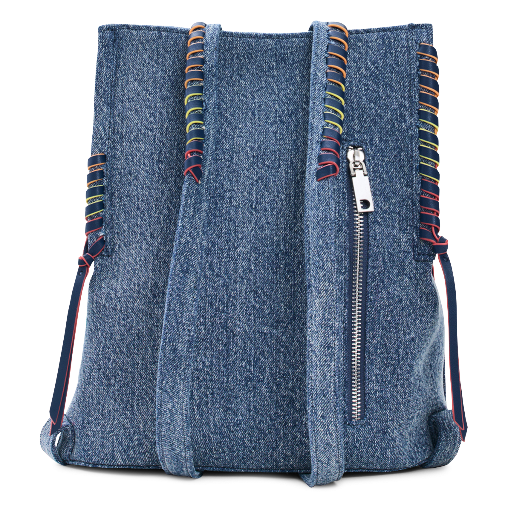 Denim backpack with heart DESIGUAL Blue