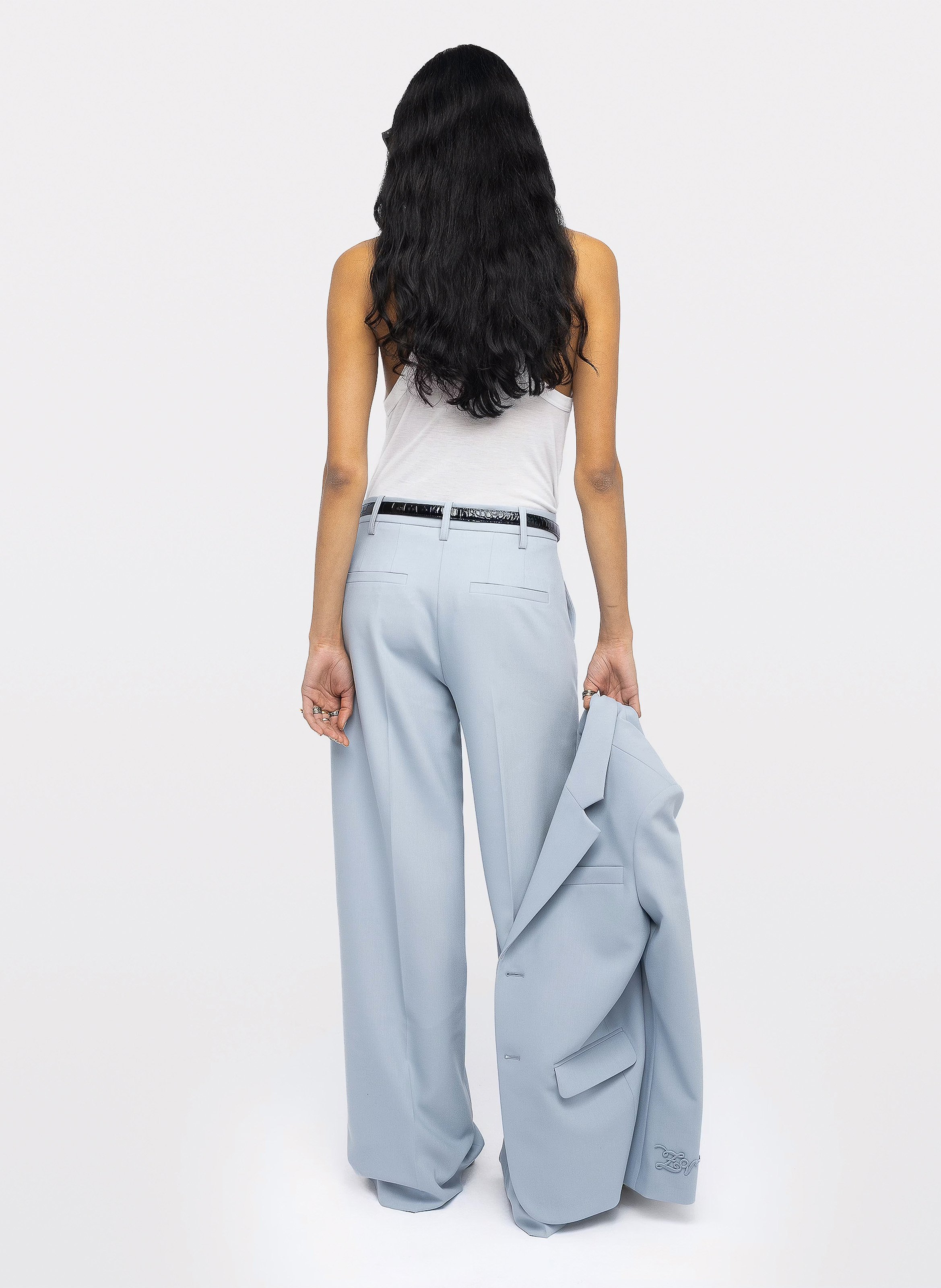 Pantalon droit taille haute ZADIG&VOLTAIRE Blue