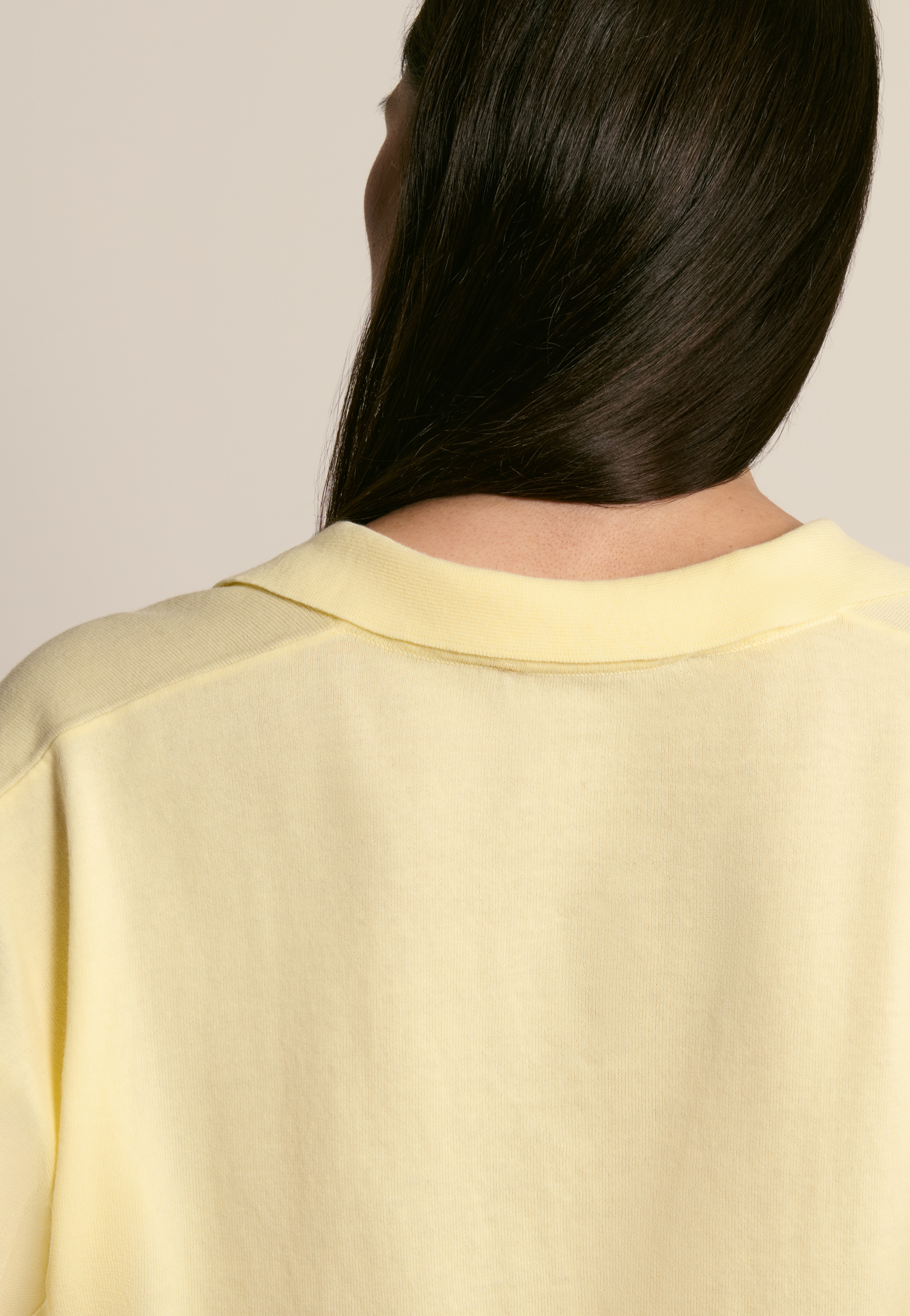 Polo en coton biologique MAISON MONTAGUT Jaune