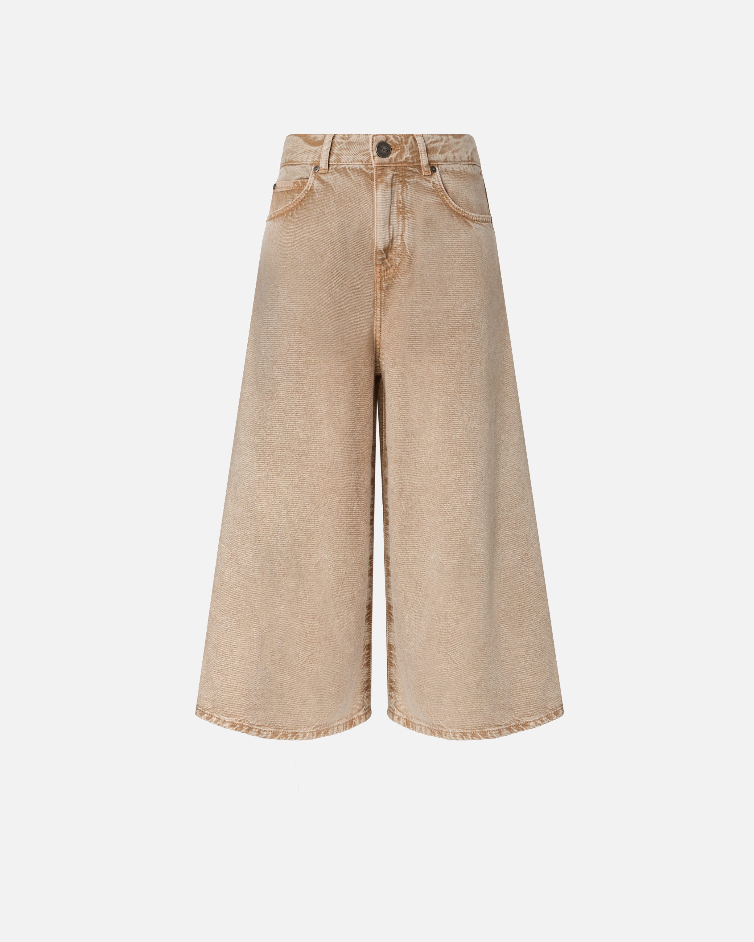 Bermuda long en denim PINKO Beige