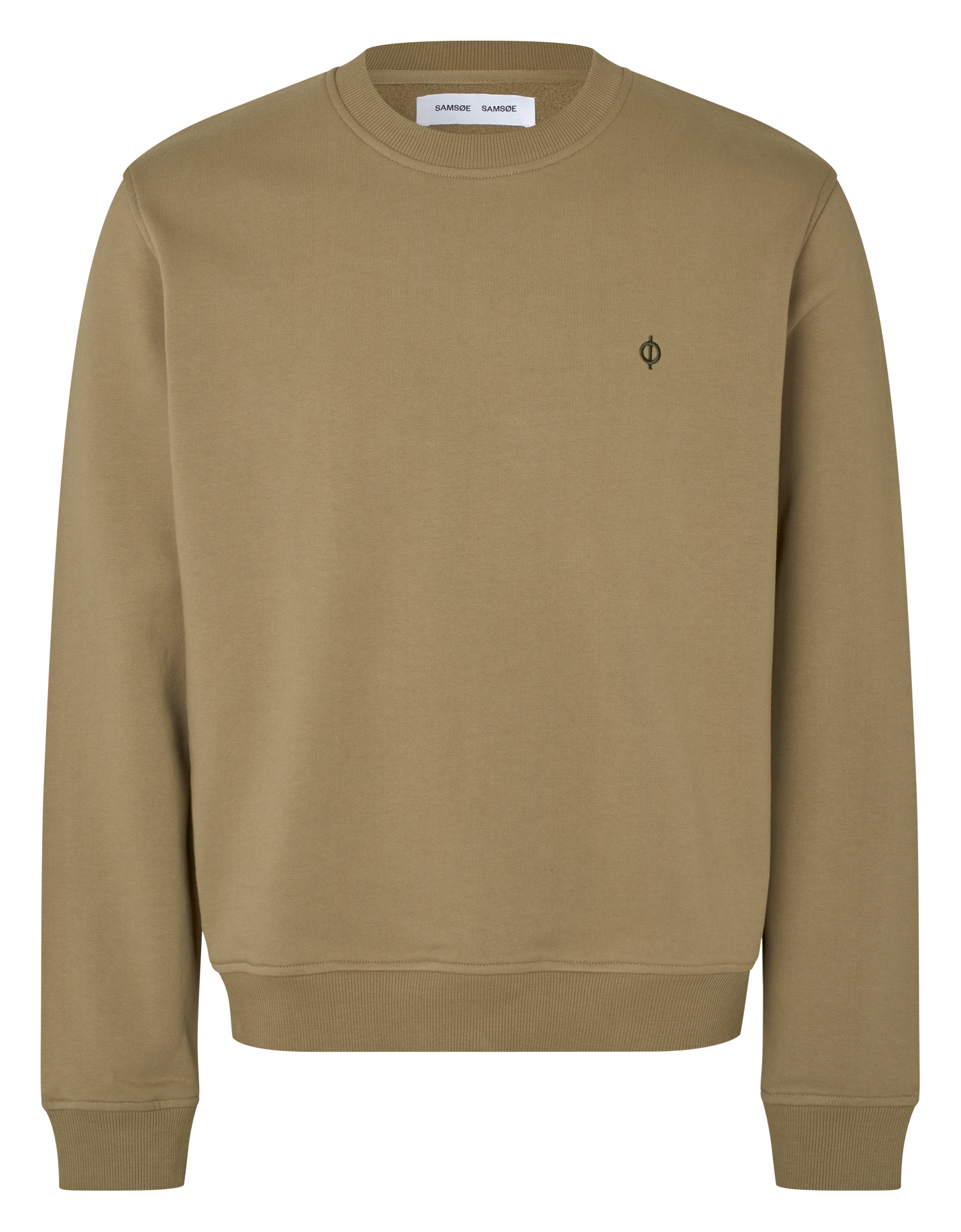 Round-neck organic cotton sweatshirt SAMSOE SAMSOE