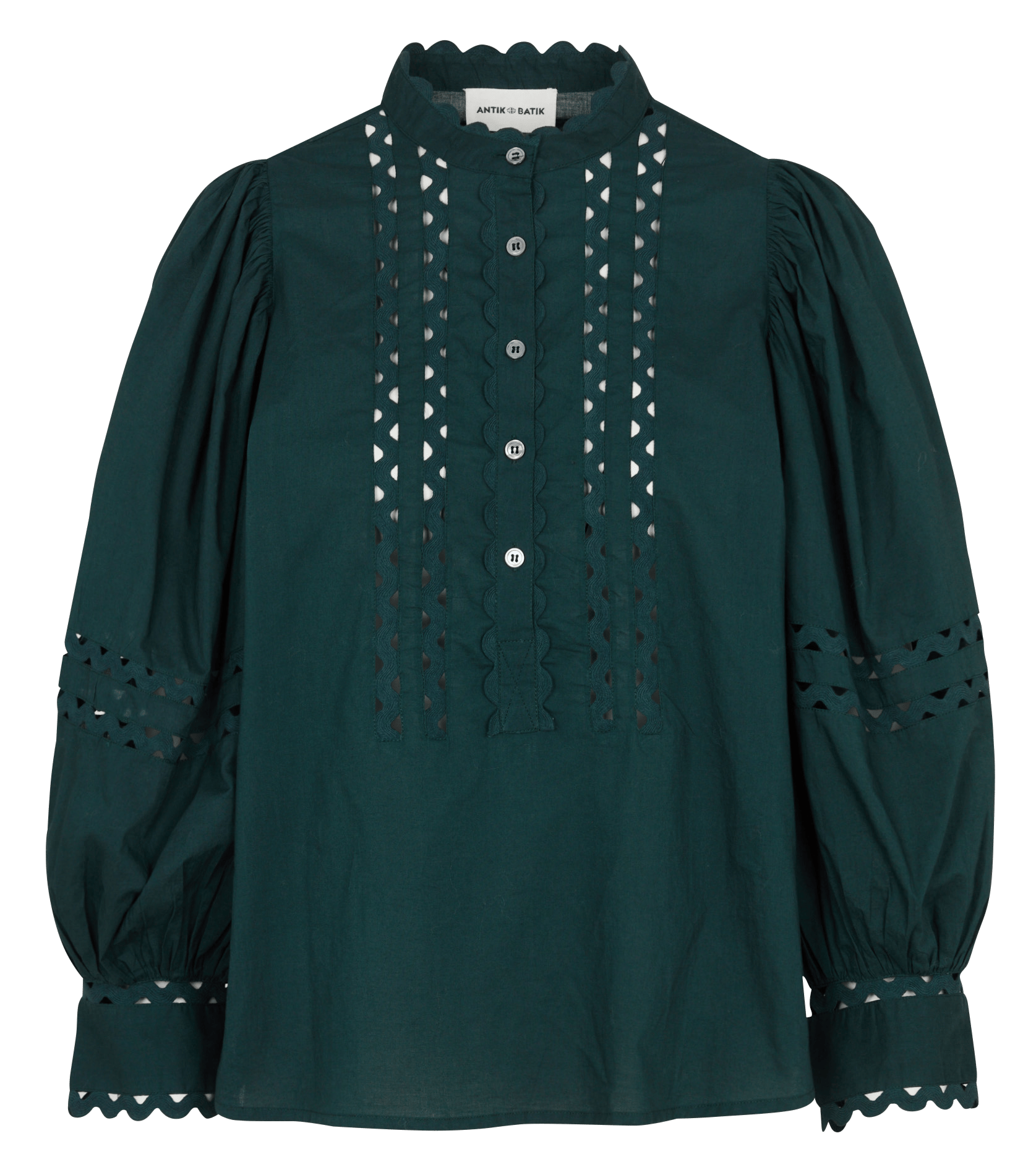 Top évasé en coton ANTIK BATIK Vert