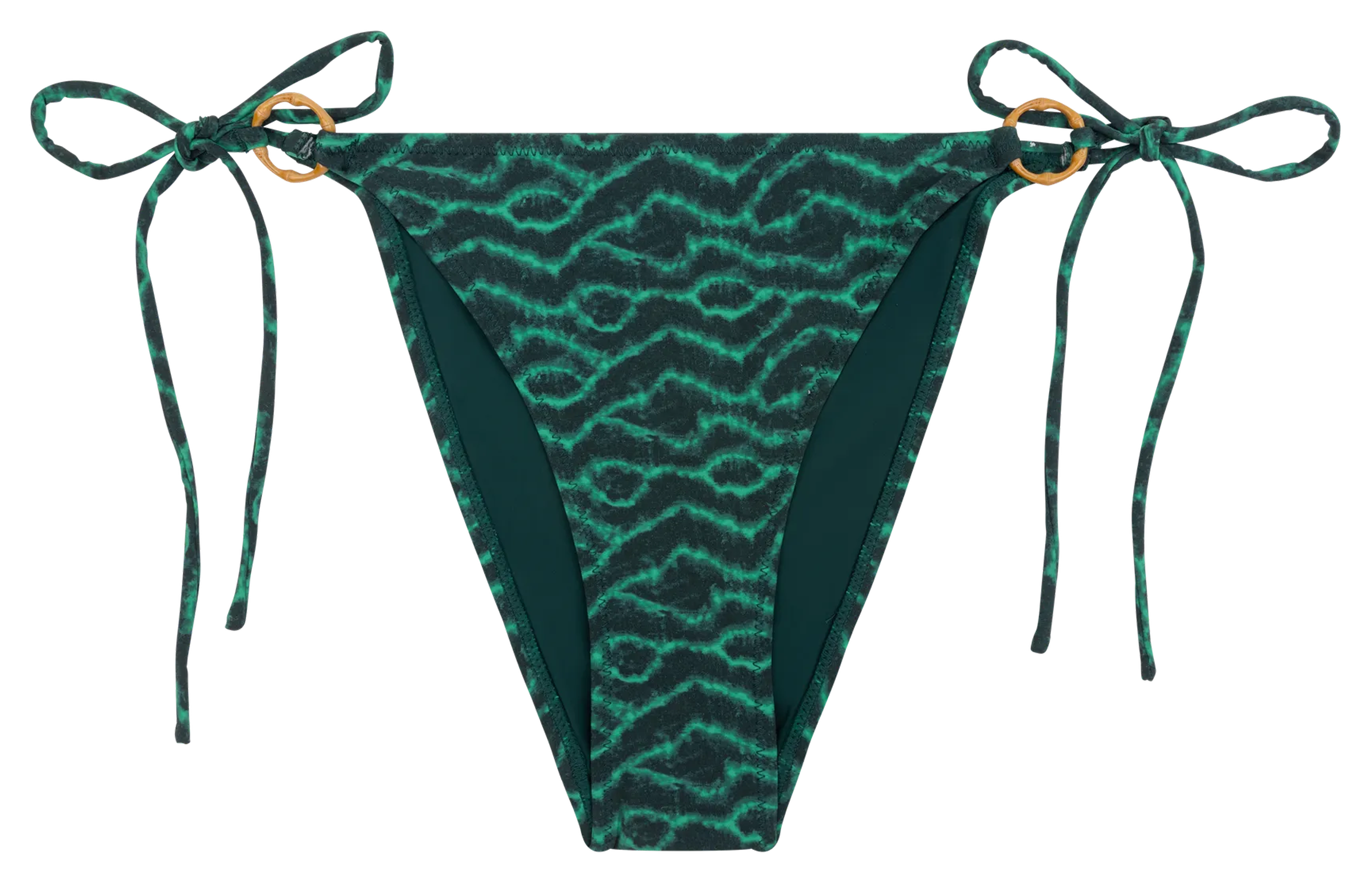 Printed bikini bottoms LOVE STORIES Green