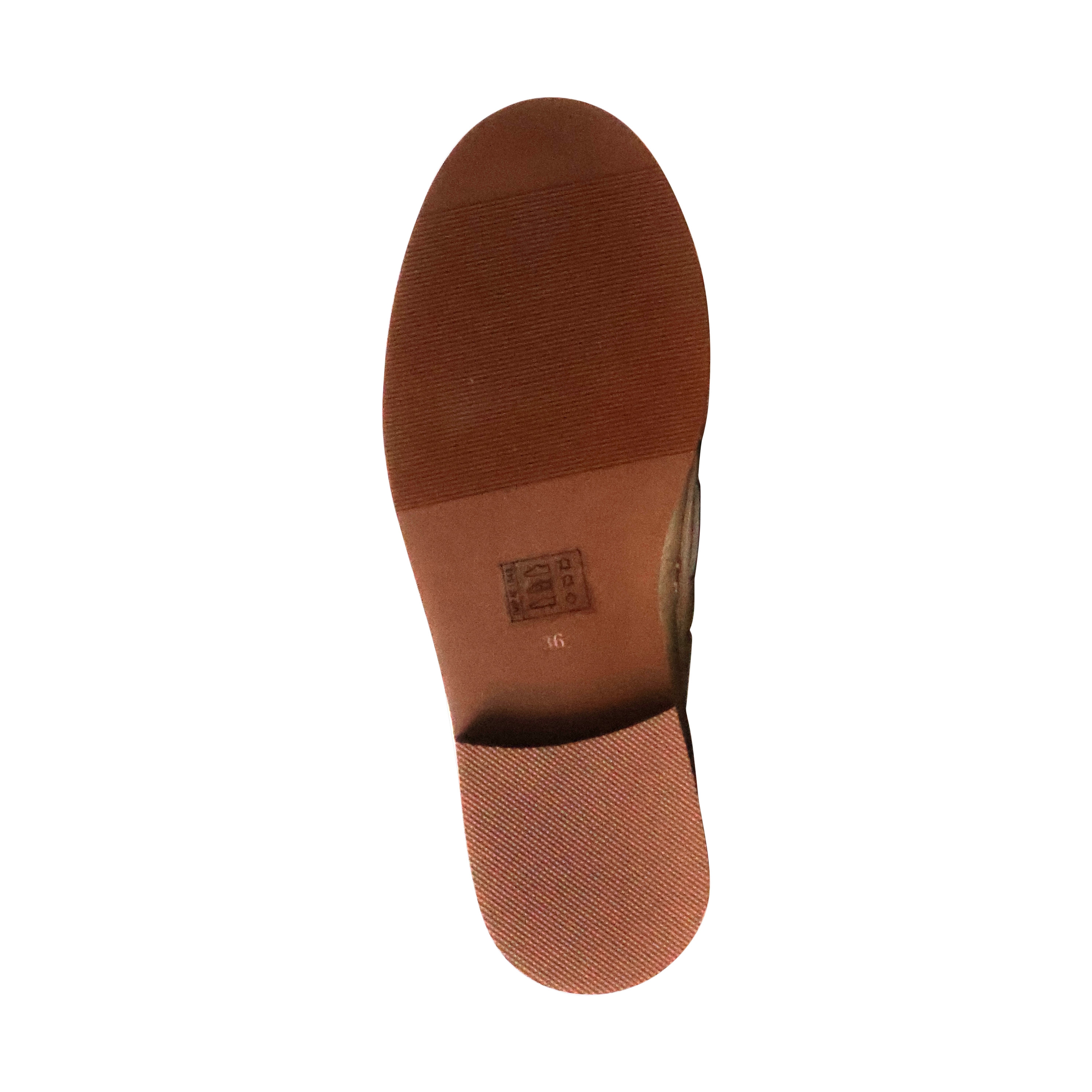 Leather moccasin Flore EMILIE KARSTON Grey
