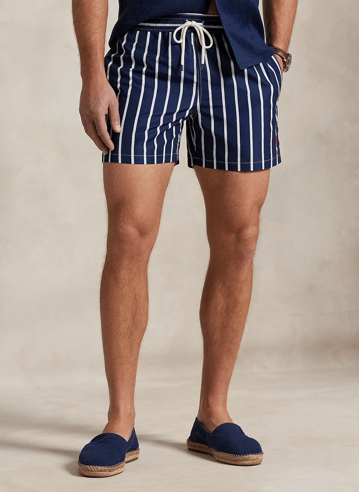 Gerade geschnittene Streifenshorts POLO RALPH LAUREN Blau