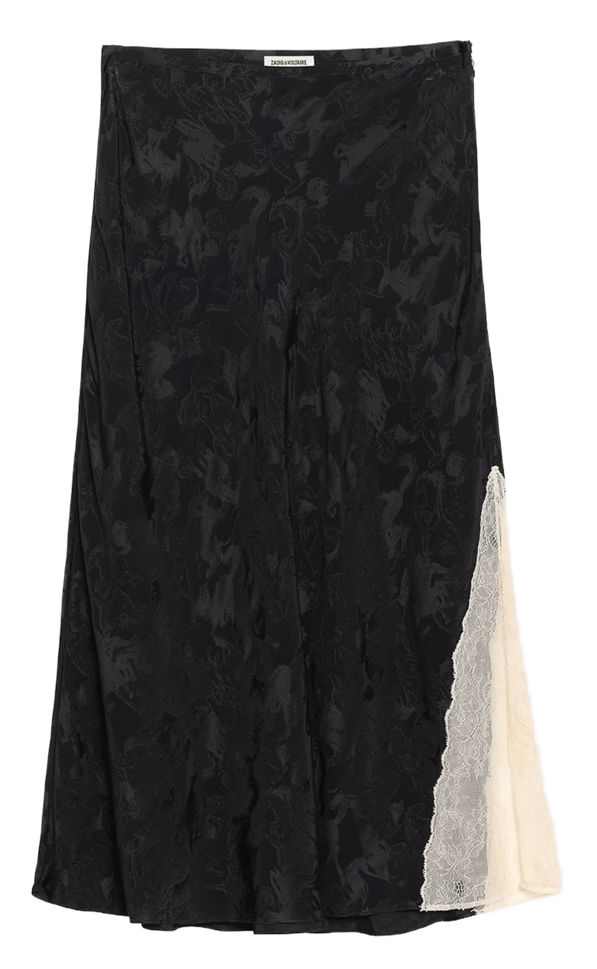 Printed silk long skirt ZADIG&VOLTAIRE Green