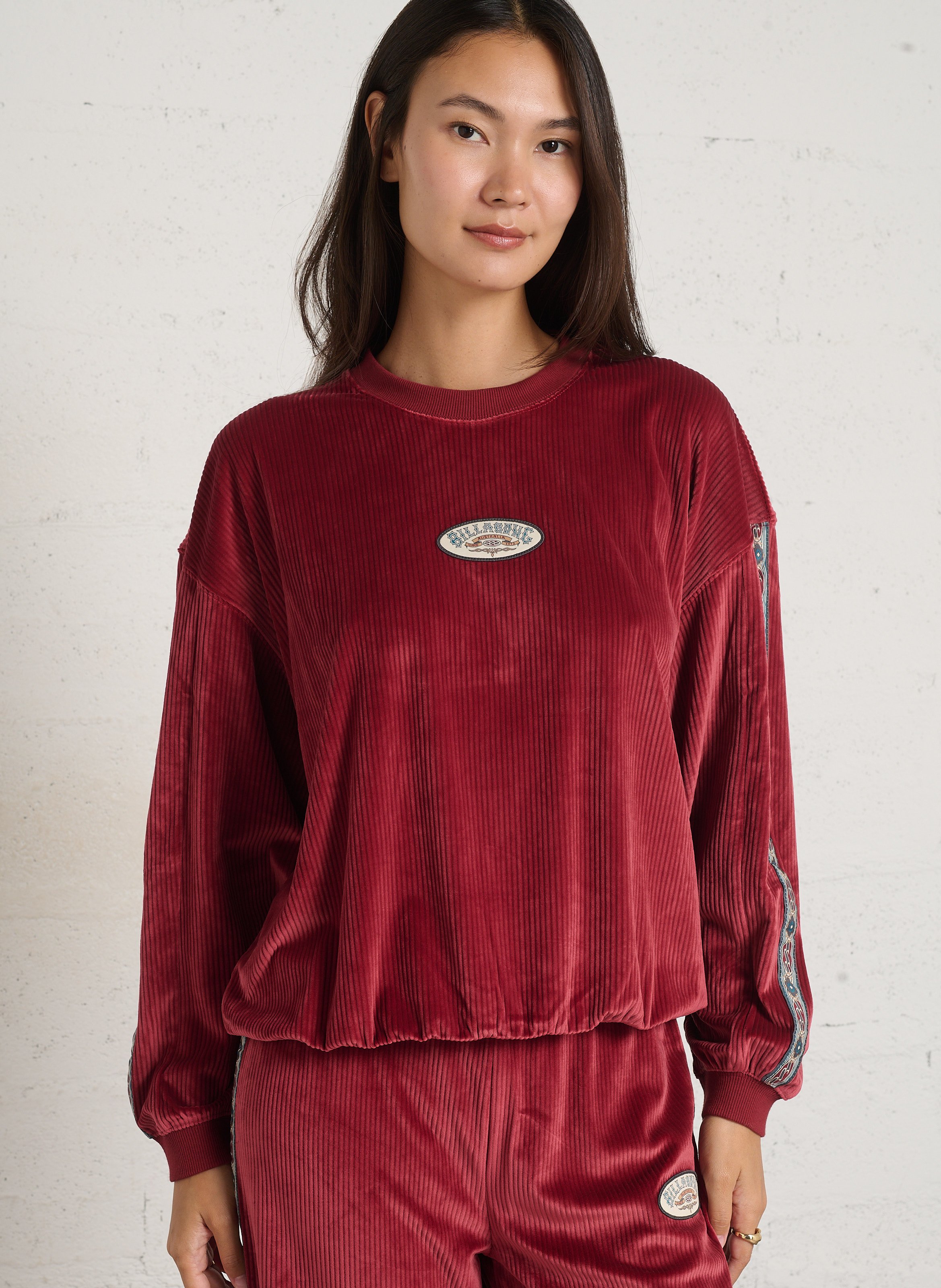 Sweatshirt mit Rundhalsausschnitt BILLABONG Rot