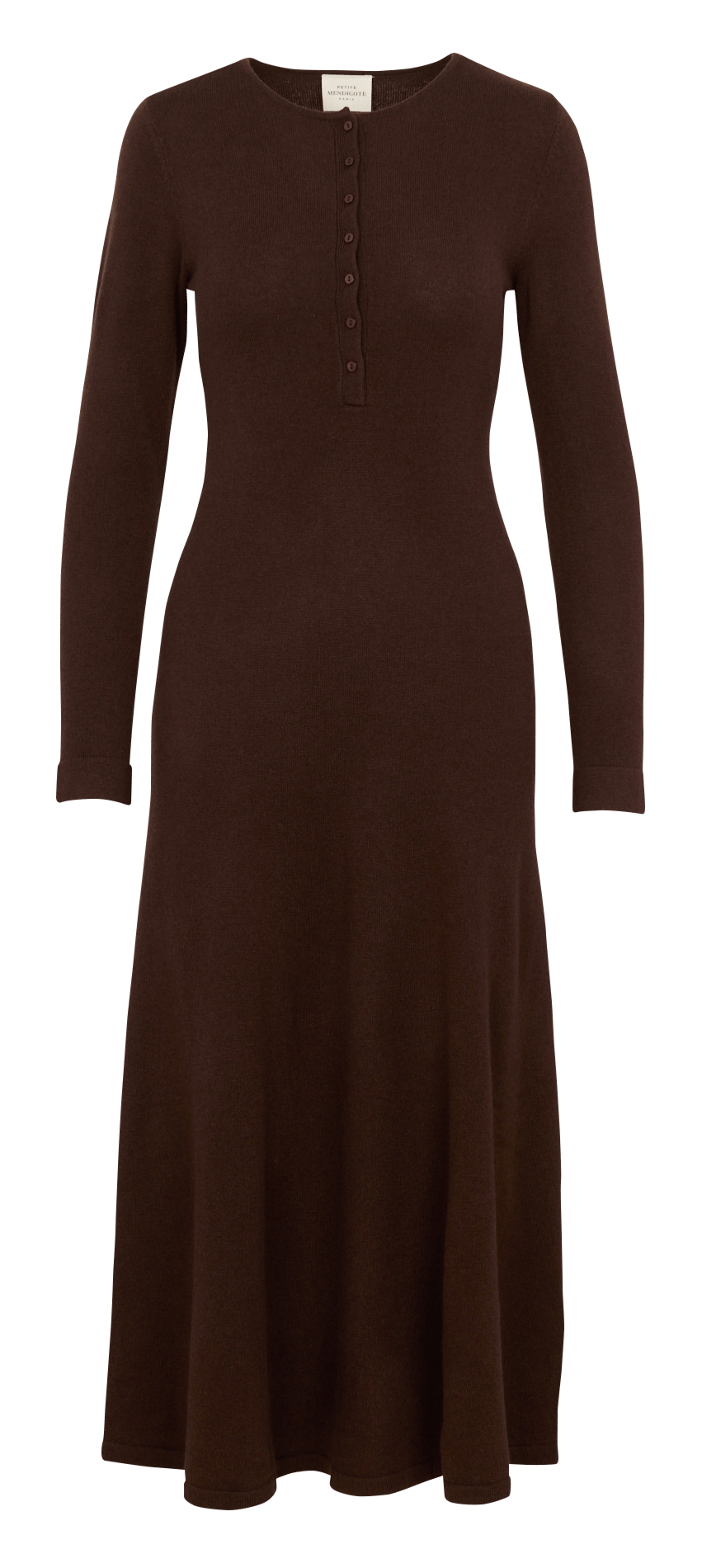 Eng anliegendes langes Kleid mit Rundhalsausschnitt PETITE MENDIGOTE
