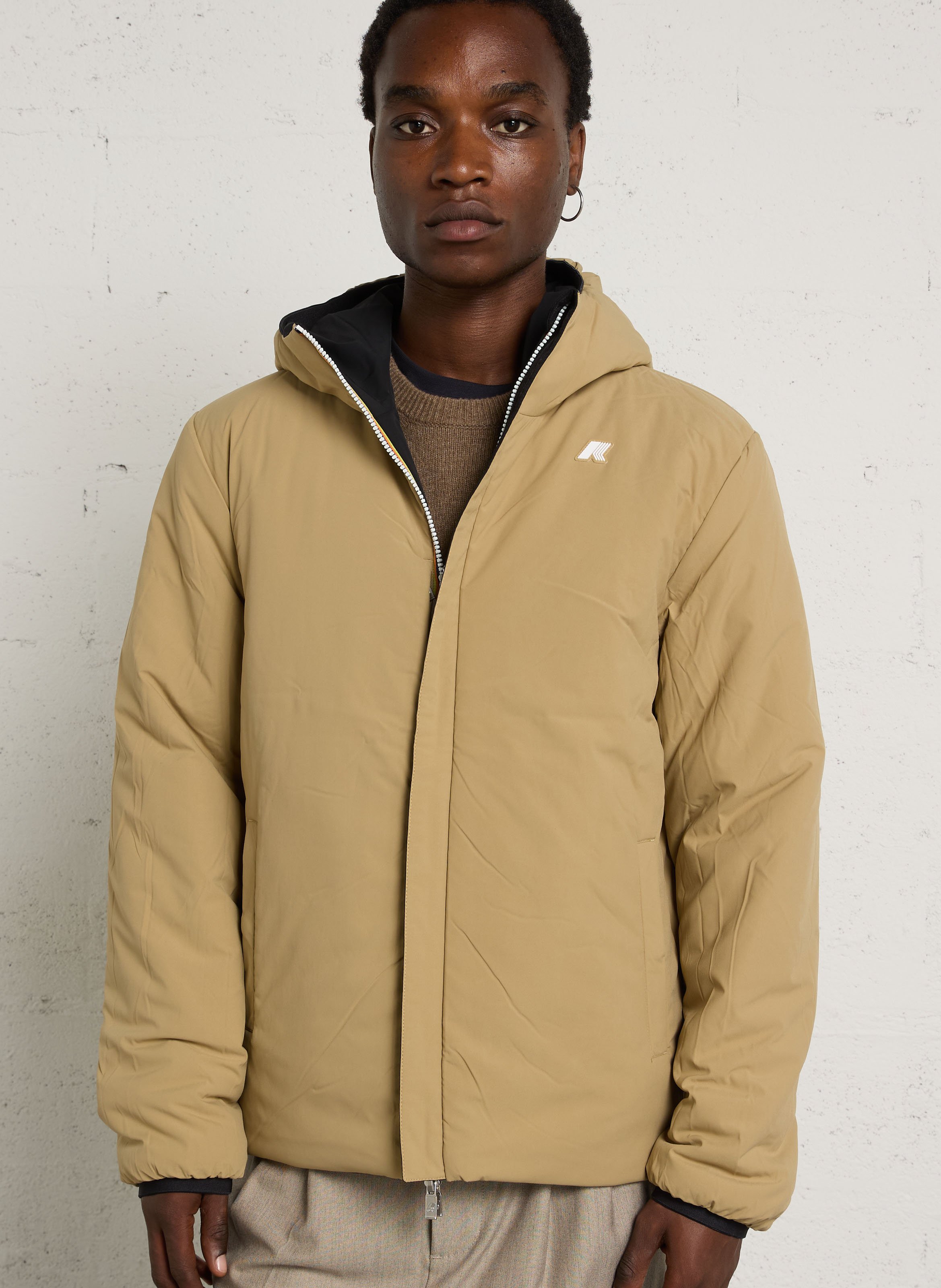 Windbreaker mit Stehkragen K-WAY Beige
