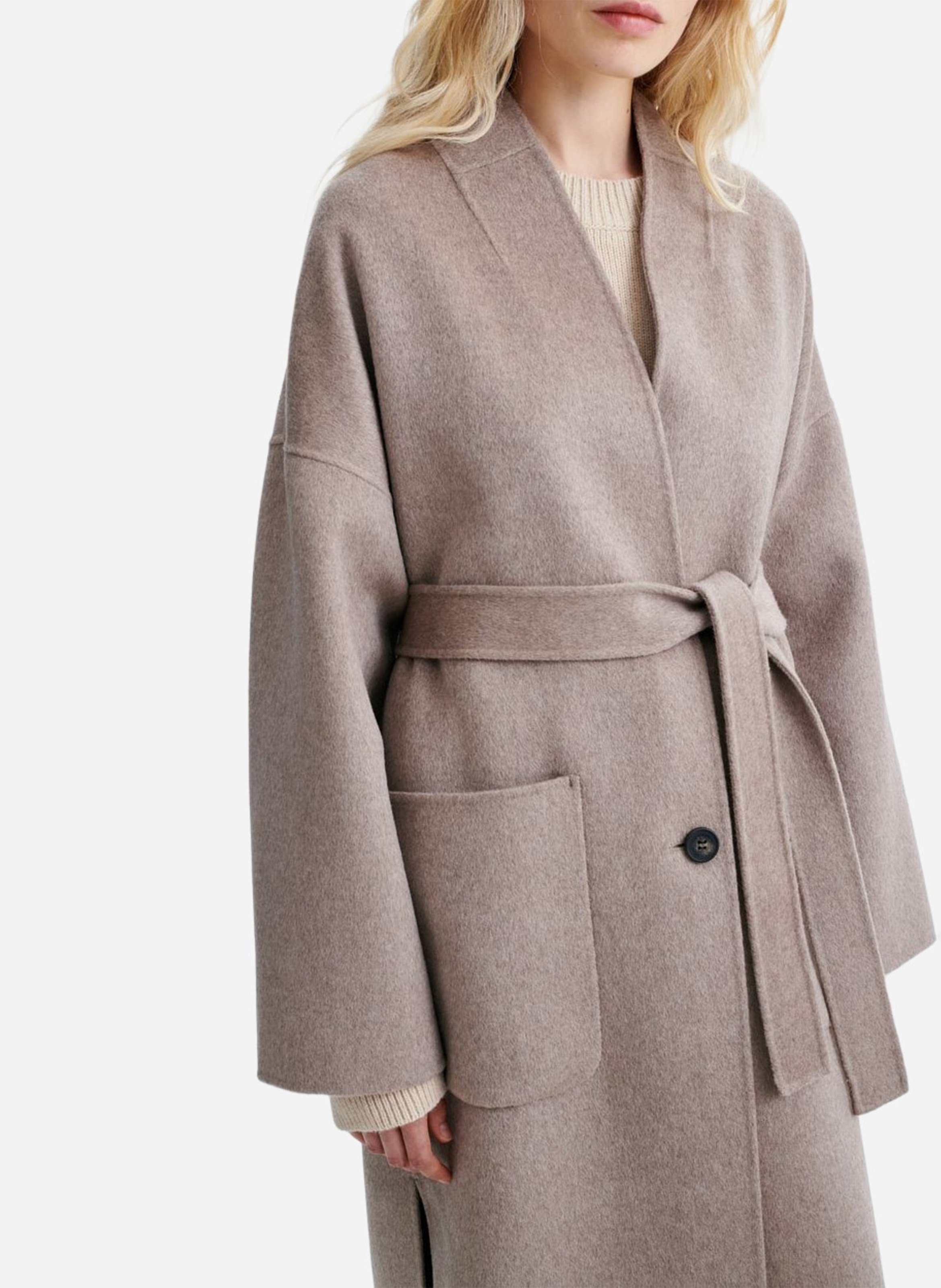 Wollmix-Mantel mit Stehkragen | Beige VANESSA BRUNO Damen