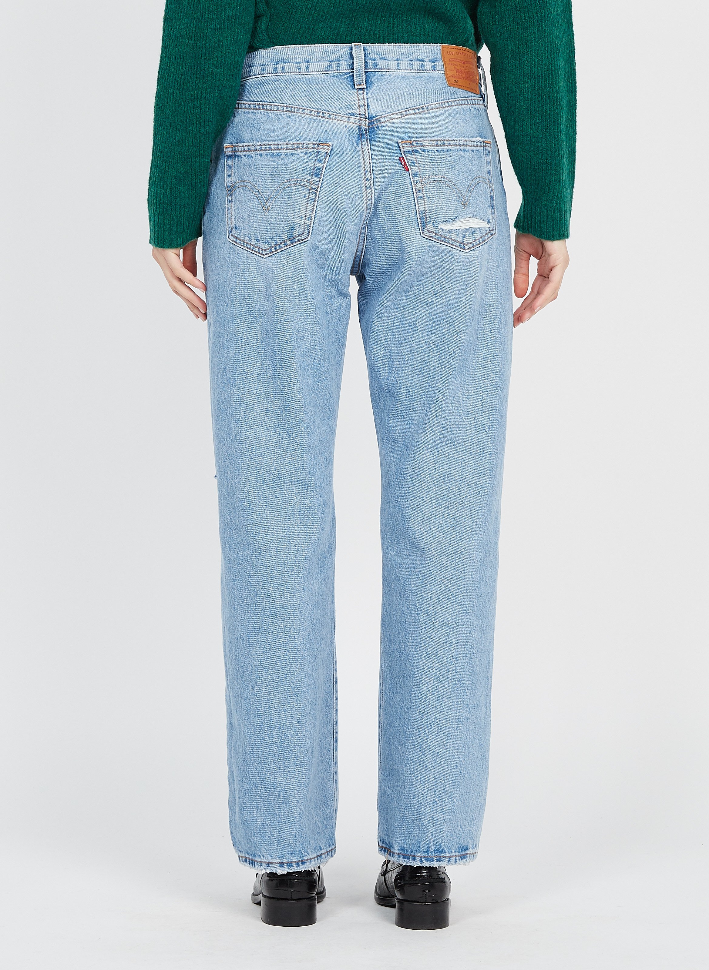 Jean droit en coton  LEVI'S Bleu