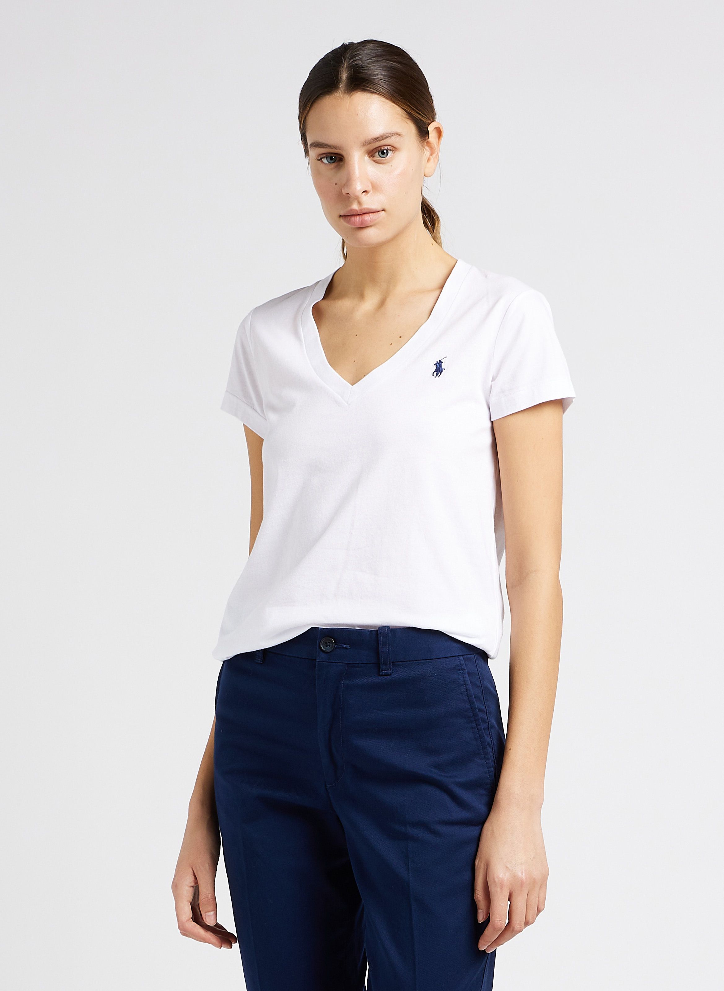 V neck ralph outlet lauren t shirts women's