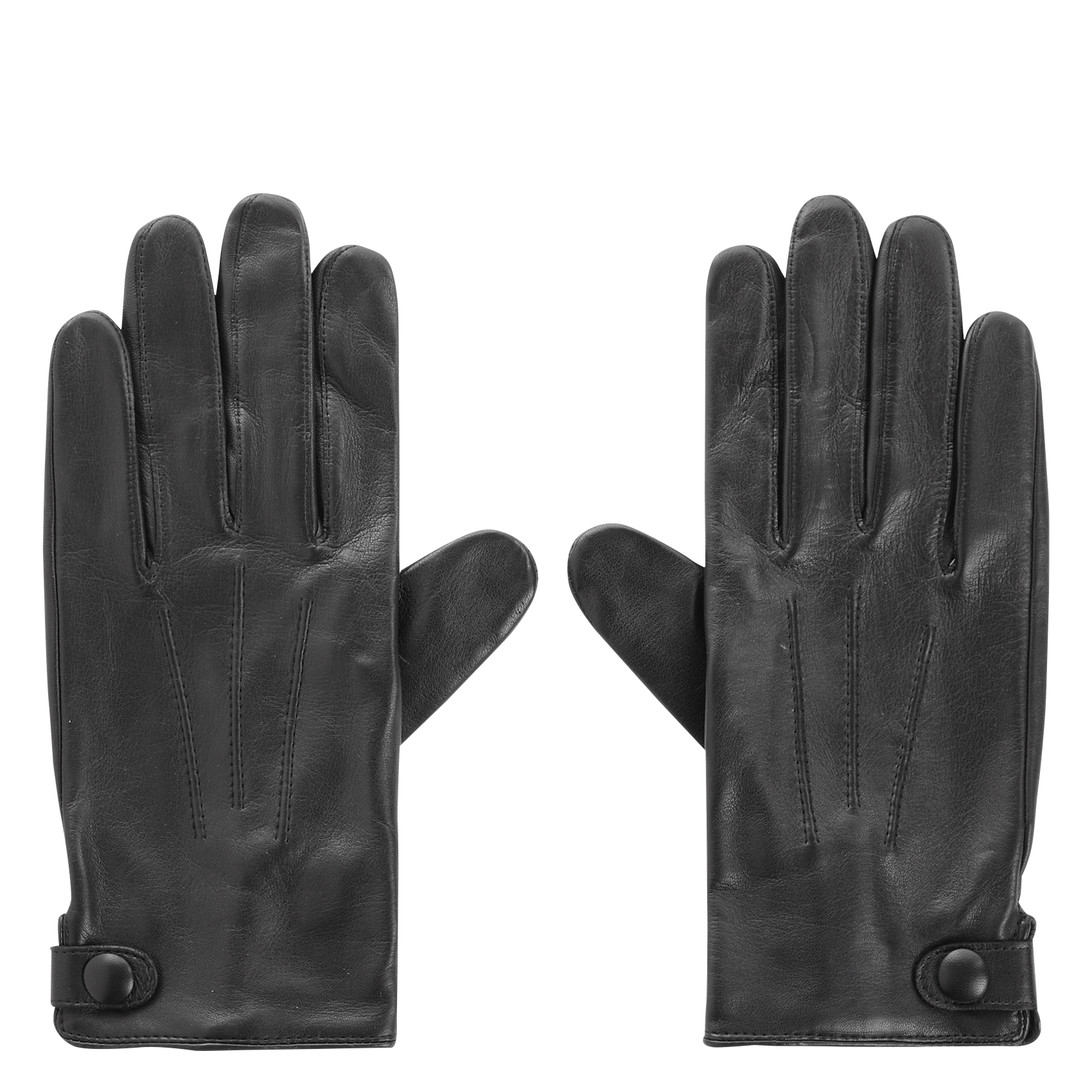Leather gloves SAISON 1865 Grey
