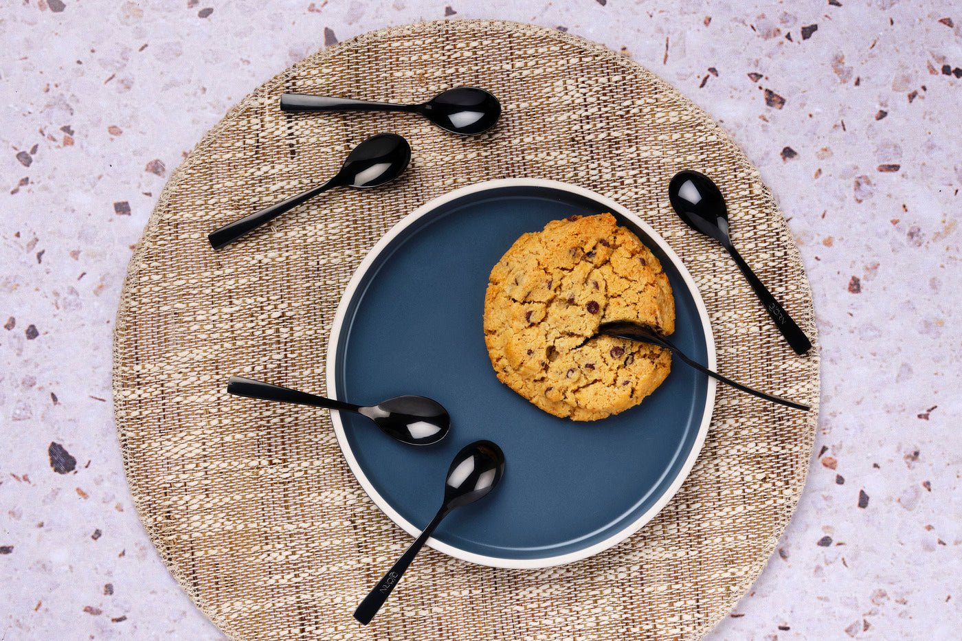 Set of 6 Oglu teaspoons - black BJORN Black