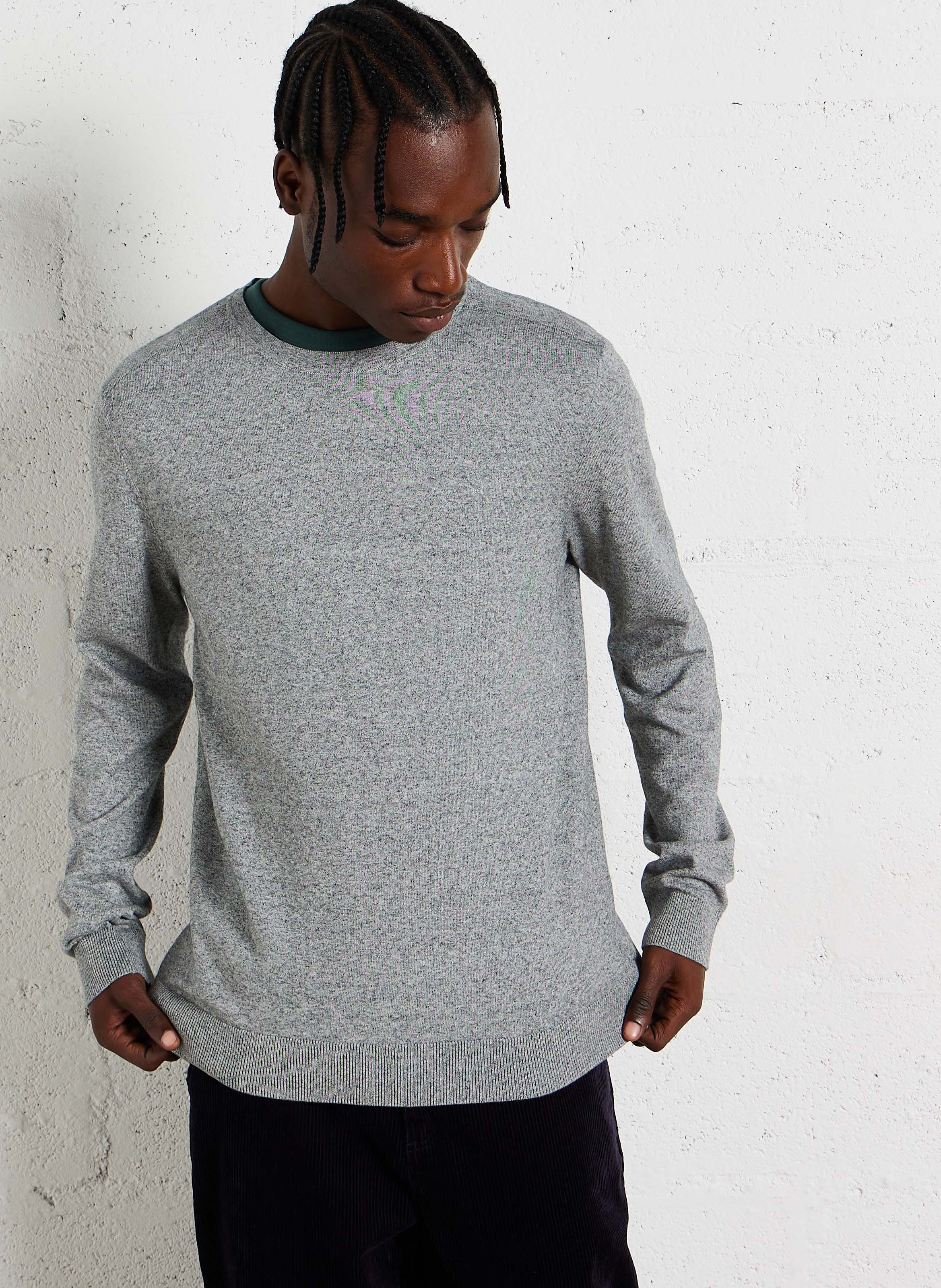 Baumwollpullover SELECTED Grau