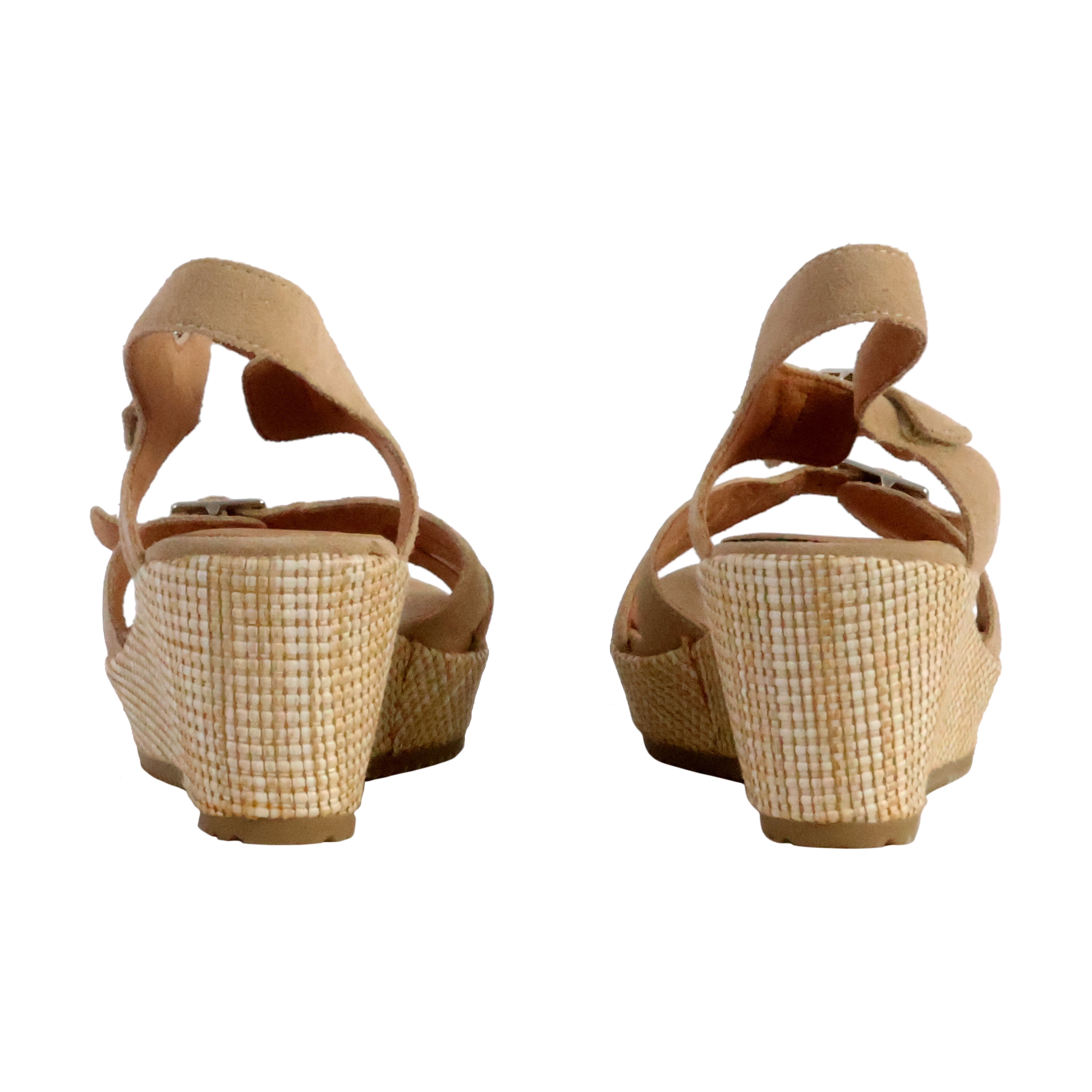 Esabel leather wedge sandal EMILIE KARSTON Beige