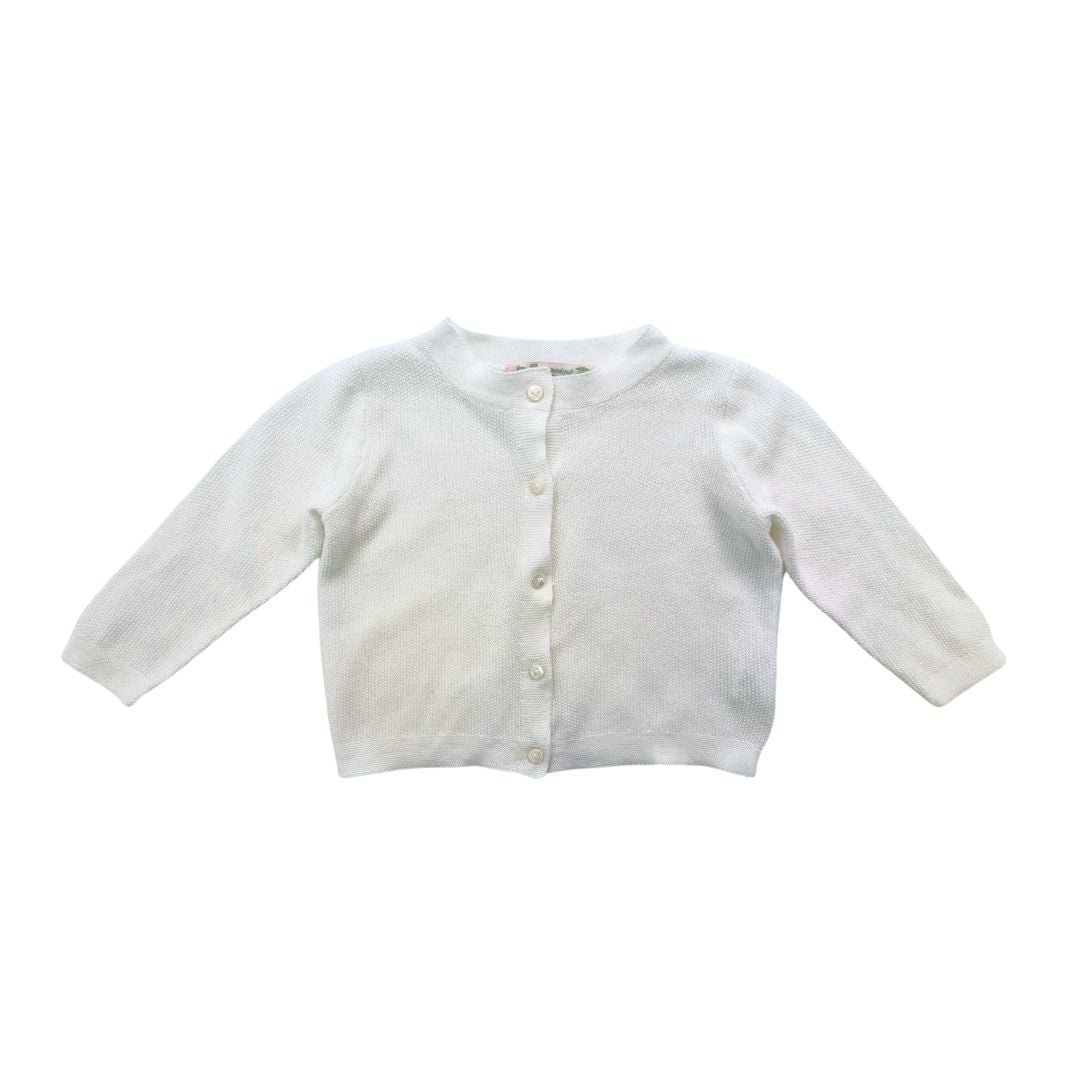 White Baby Cardigan - 12 months BONPOINT - Seconde Main White