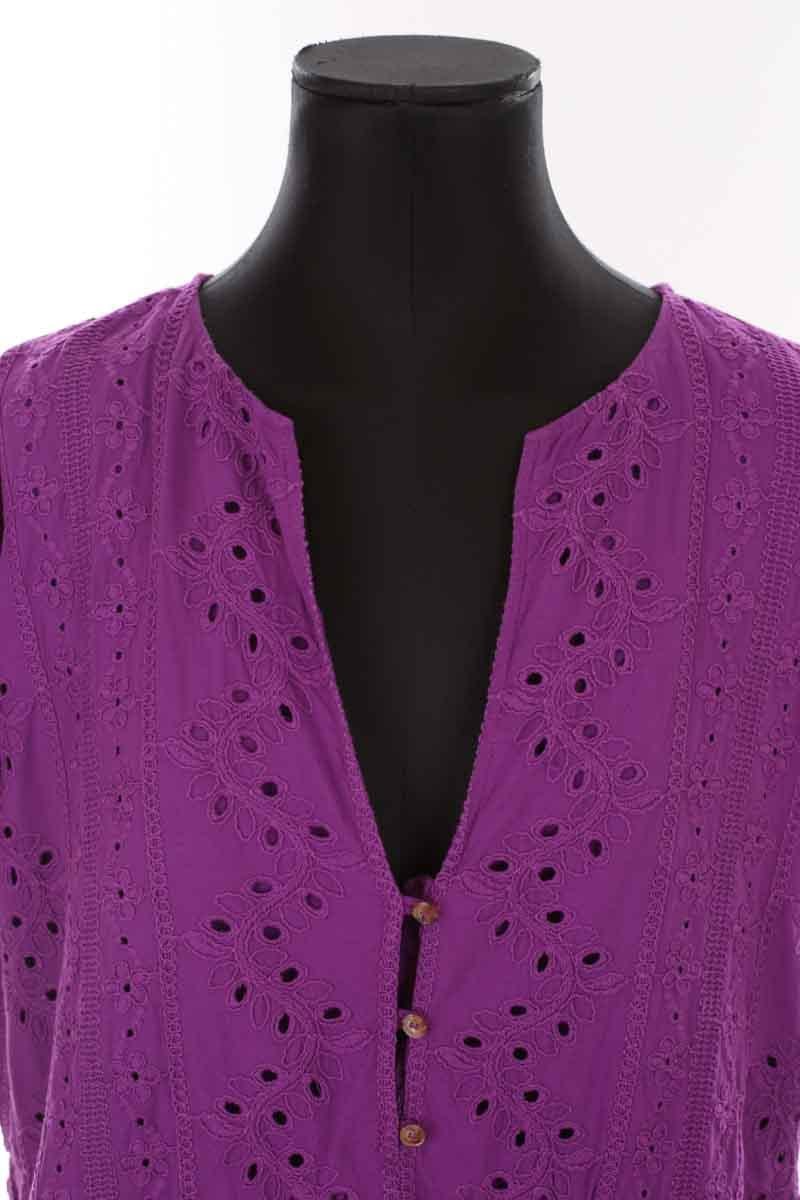 Cotton dress SEZANE - Seconde main Purple