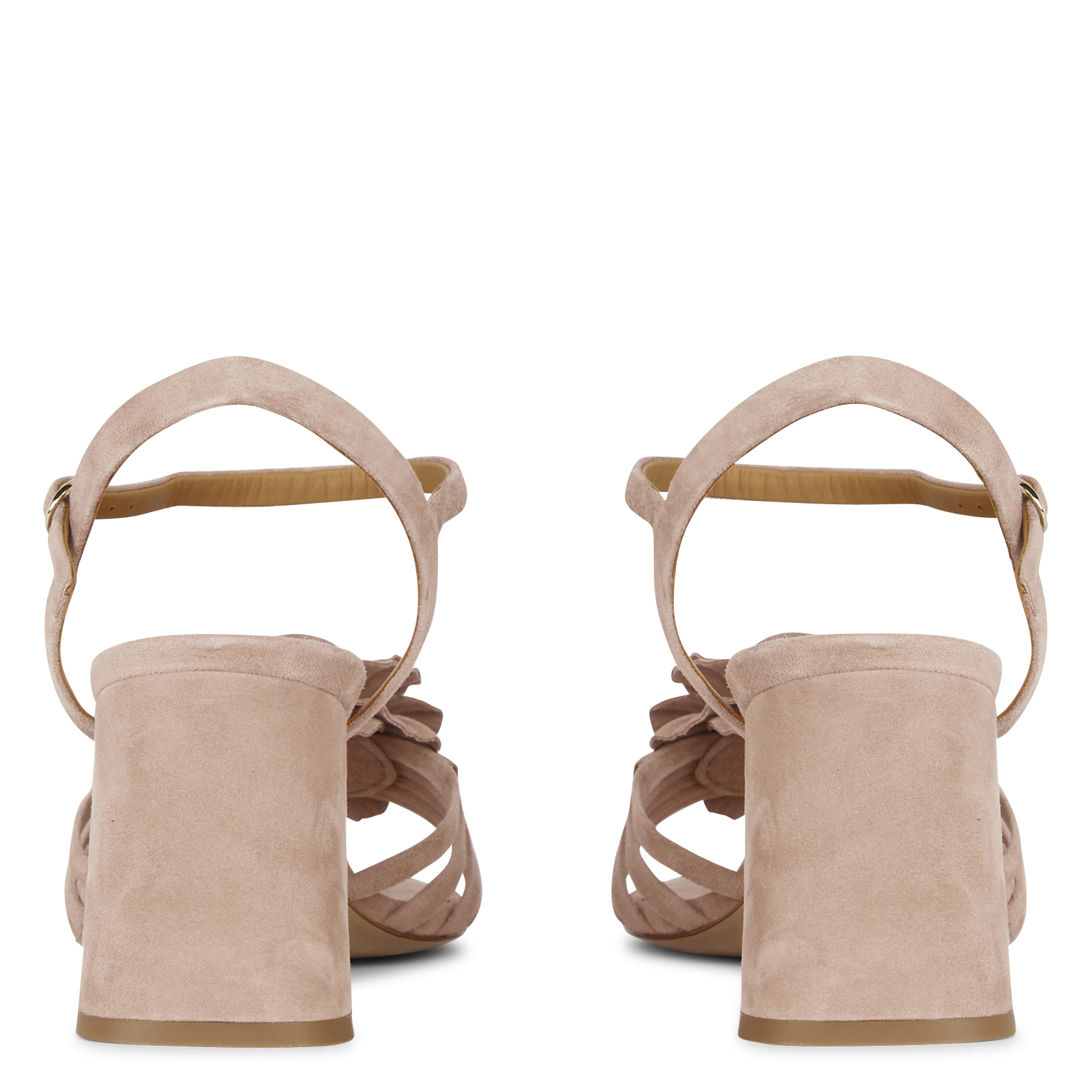 Sandales hautes en cuir BOBBIES Rose