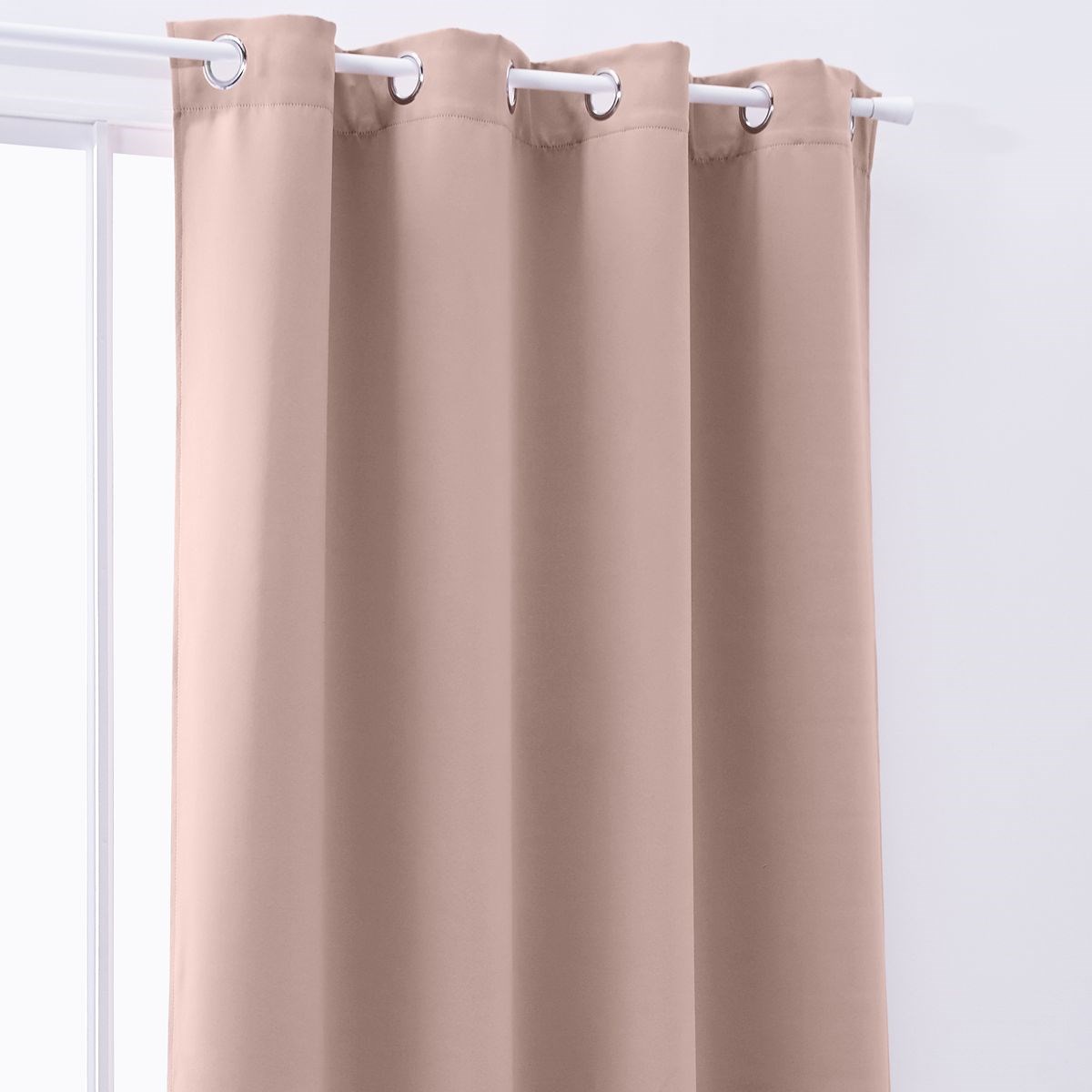 Plain blackout curtain with eyelets TODAY LINGE DE MAISON Pink