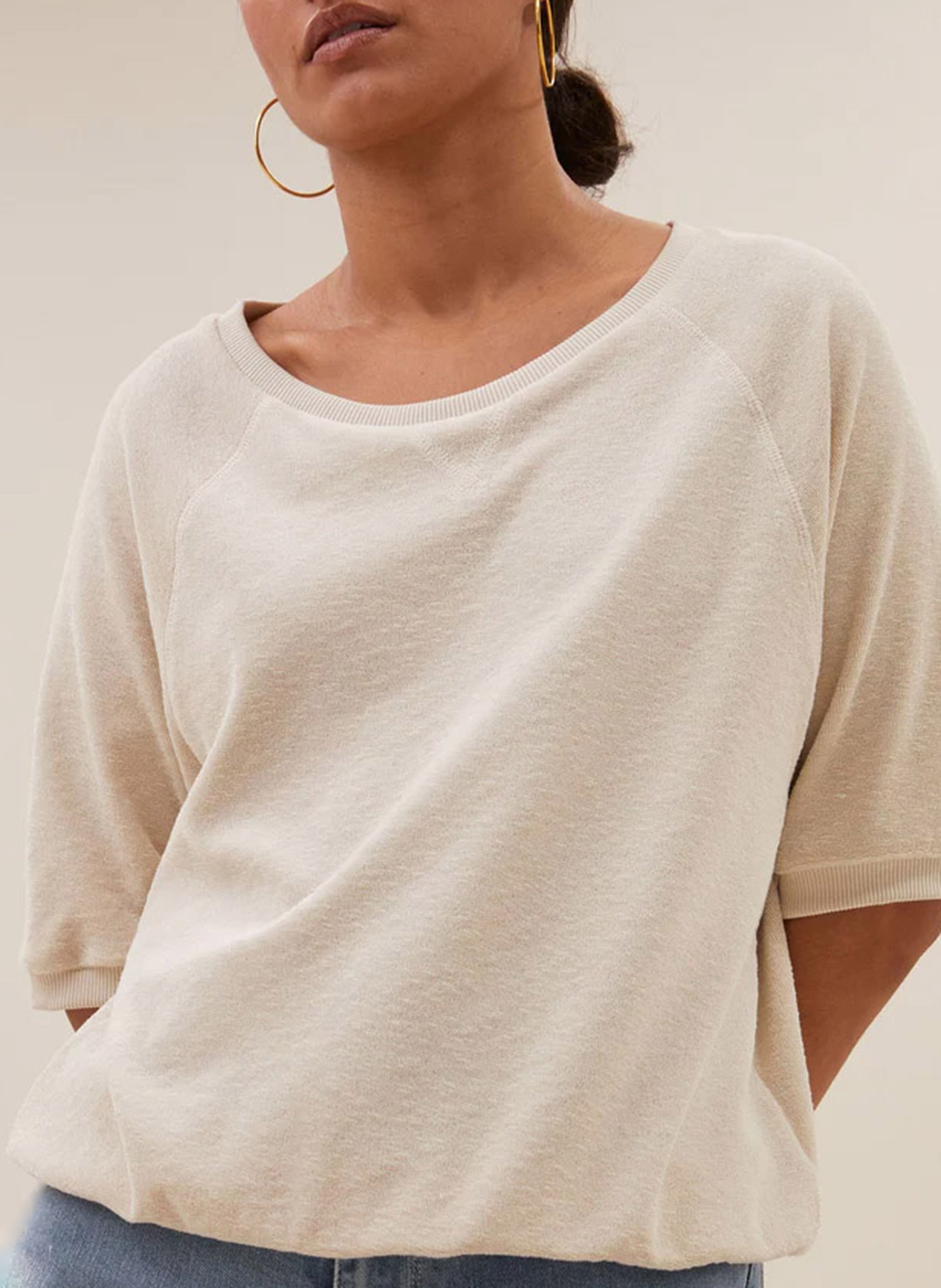 Short-sleeved T-shirt BY BAR Beige