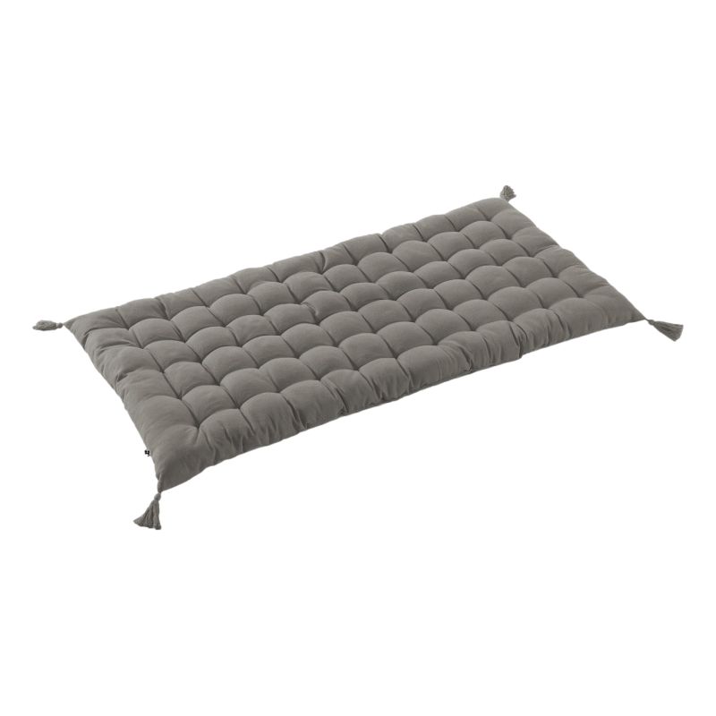 Floor cushion with water-repellent pompons L'EFFET PAPILLON