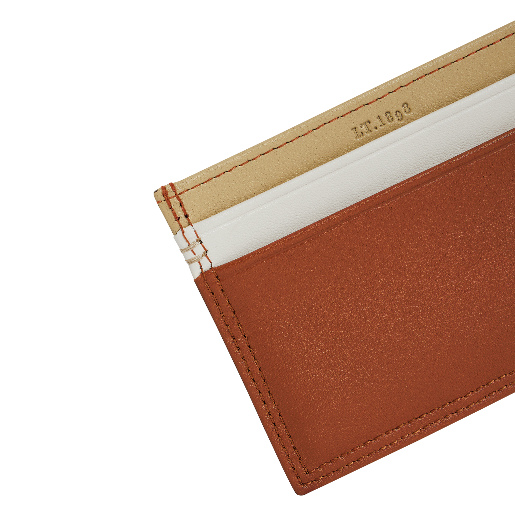 Brieftasche aus Glattleder LE TANNEUR Mehrfarbig