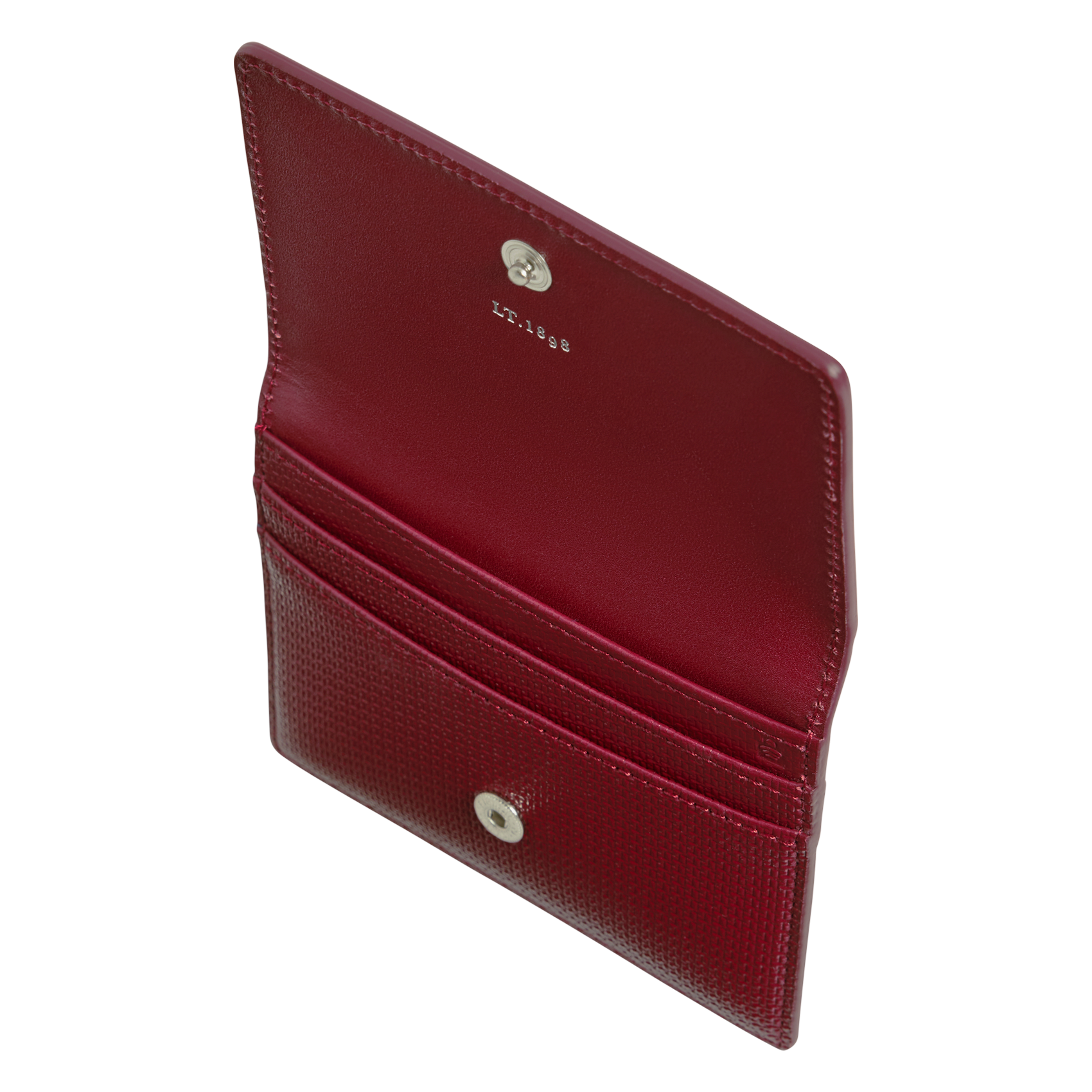 Porte-cartes en cuir LE TANNEUR Rouge