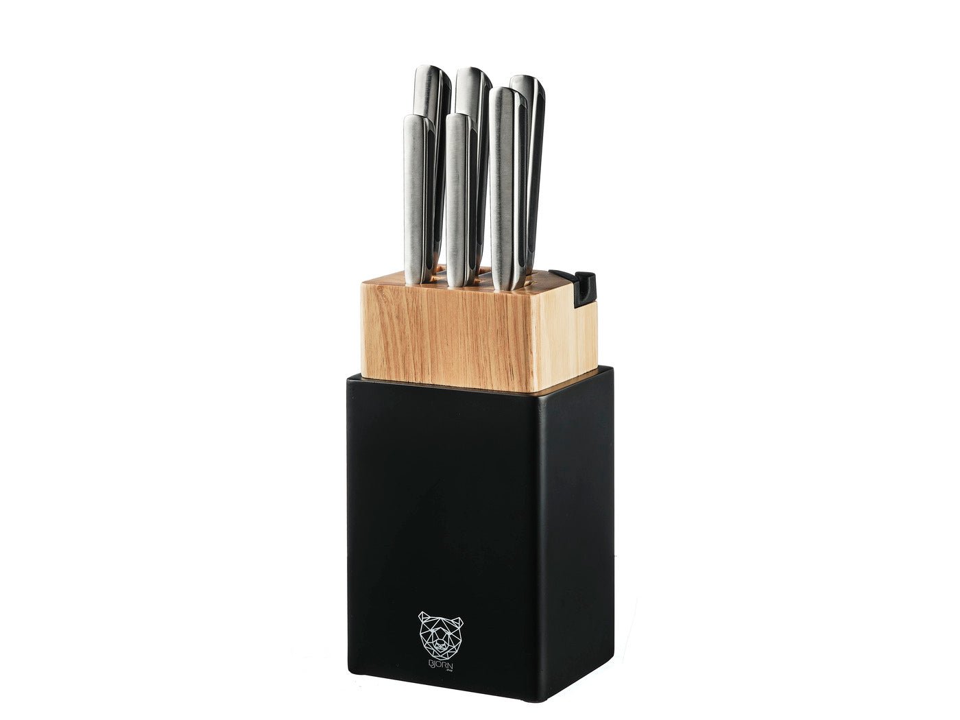 Loki Porvoo kitchen knife set - 8 pieces BJORN Black