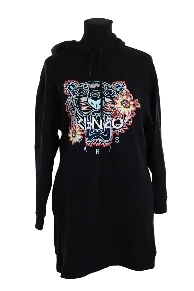 Cotton dress KENZO - SECONDE MAIN Black