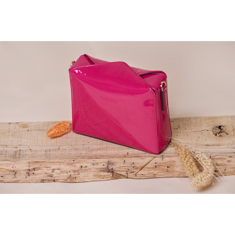 Shoulder bag - synthetic and leather POURCHET Pink