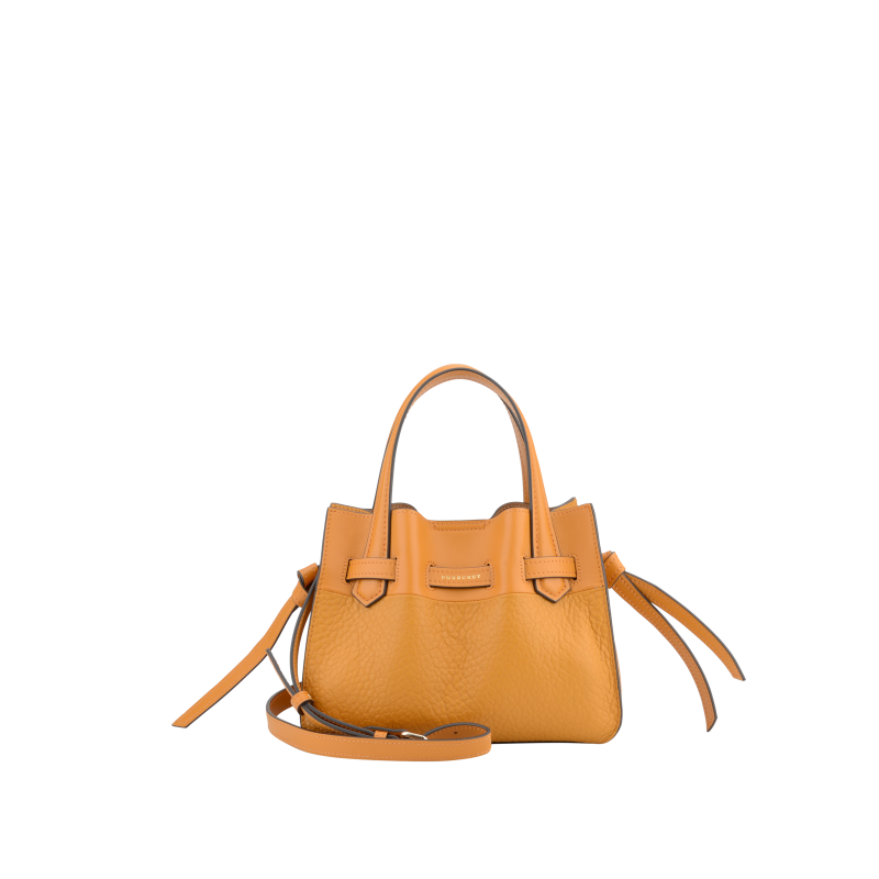 Handbag - cowhide leather POURCHET Red